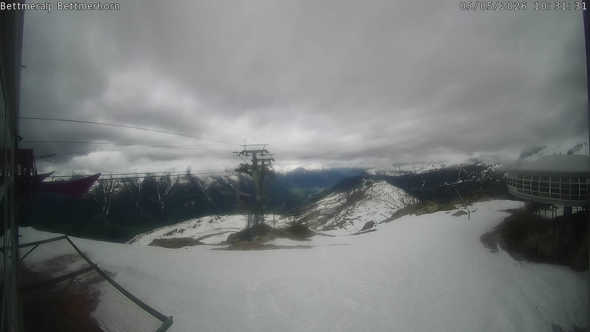 Archived image Webcam Aletsch Arena: Bettmerhorn