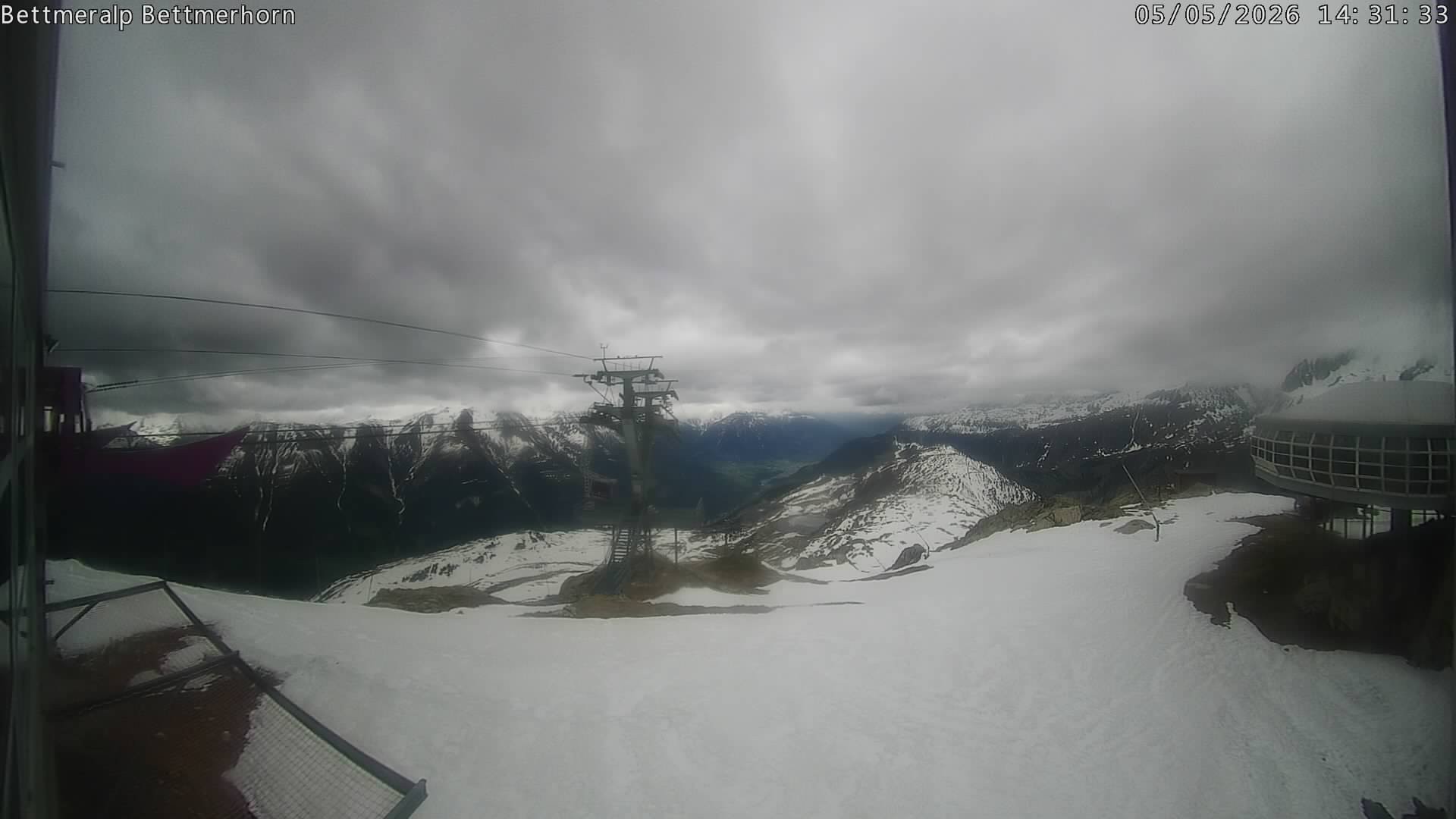 Archived image Webcam Aletsch Arena: Bettmerhorn