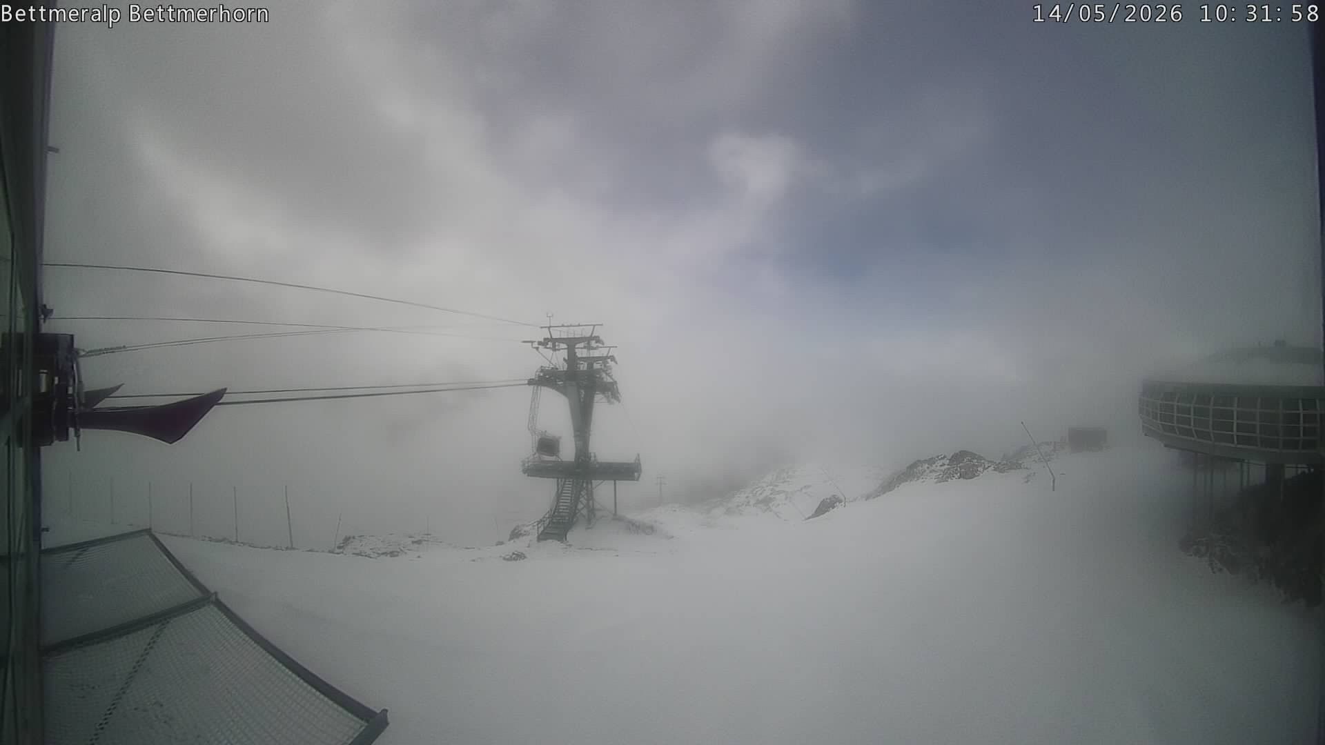Archived image Webcam Aletsch Arena: Bettmerhorn