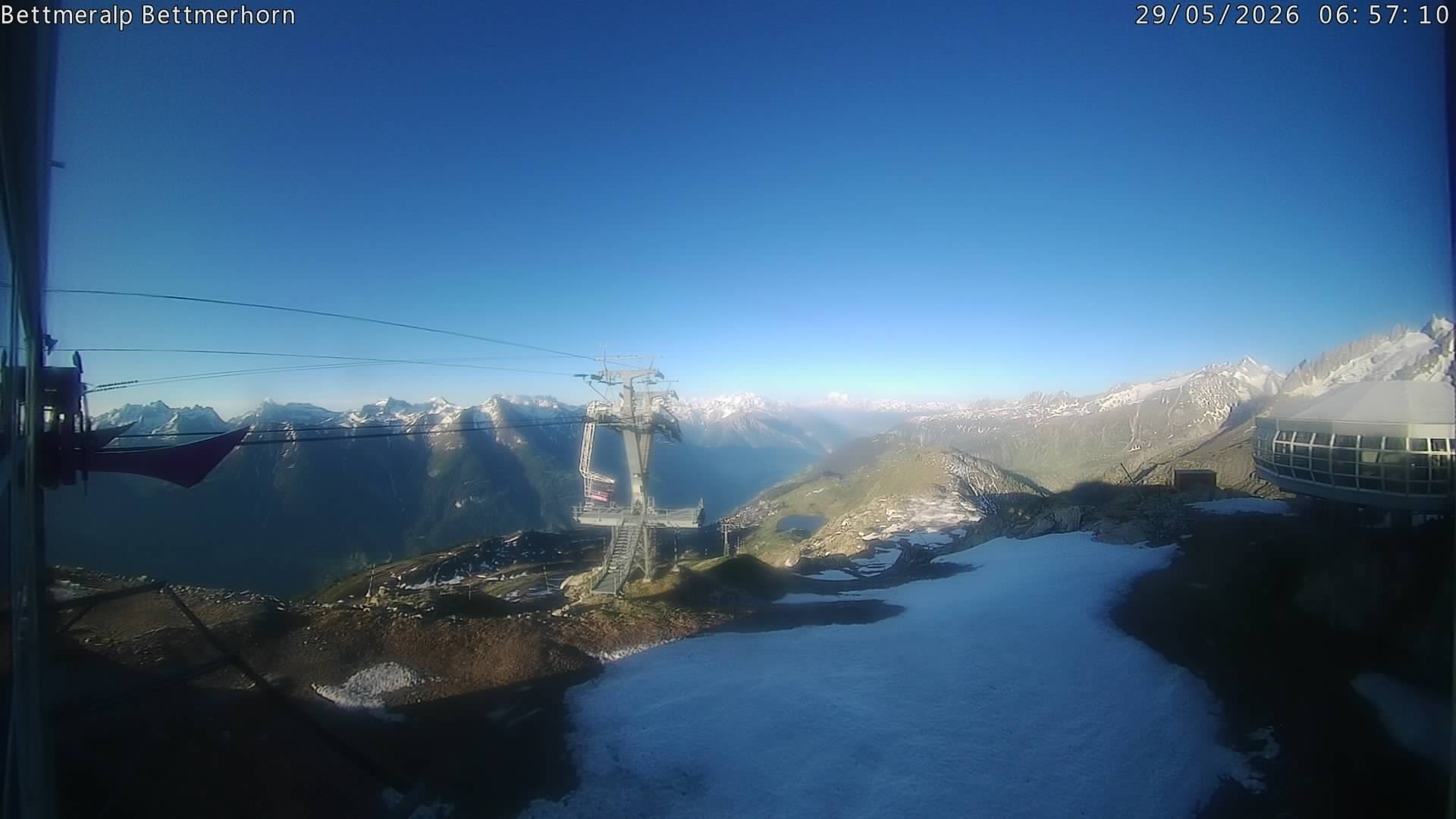 Archived image Webcam Aletsch Arena: Bettmerhorn