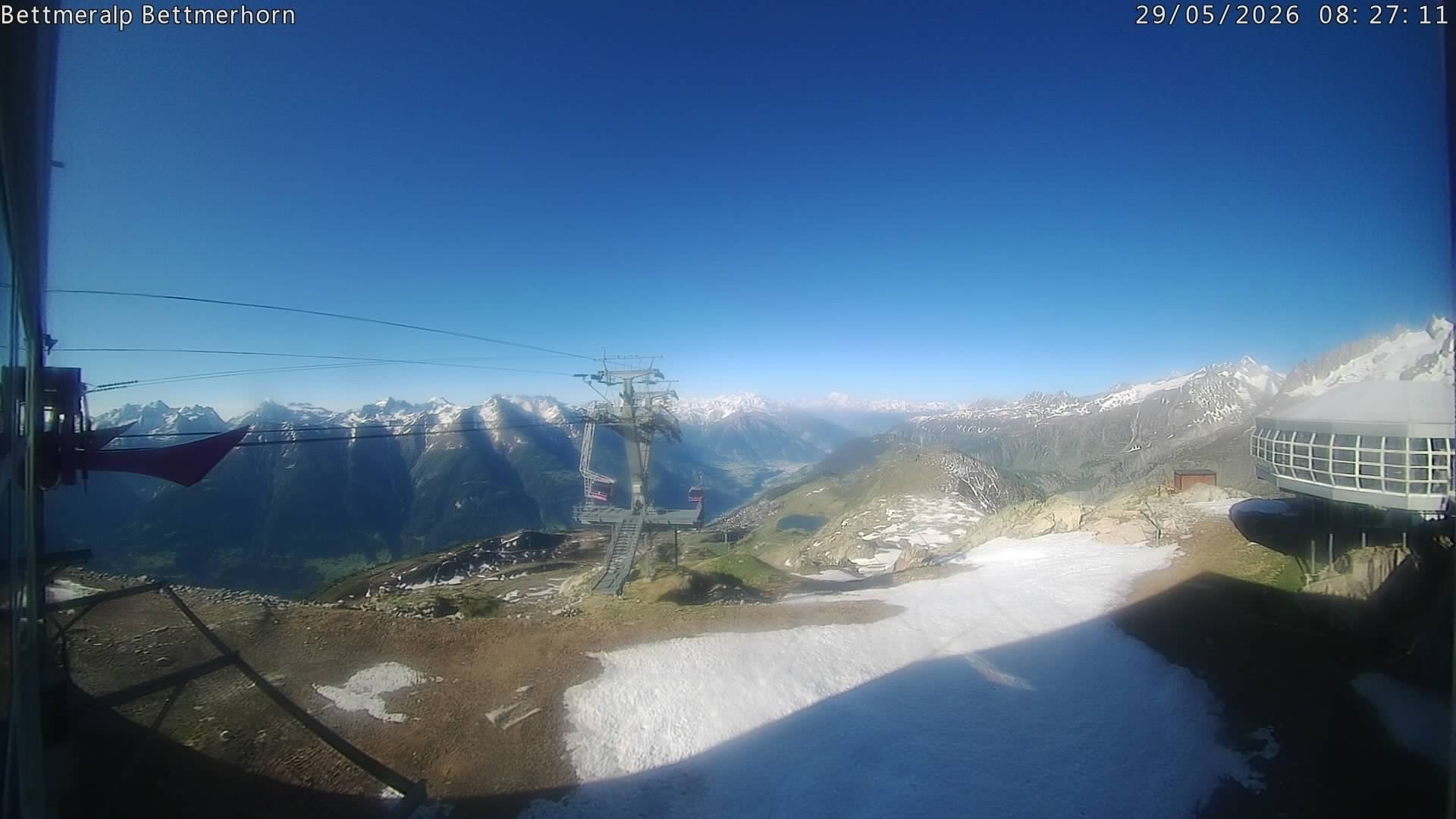 Archived image Webcam Aletsch Arena: Bettmerhorn