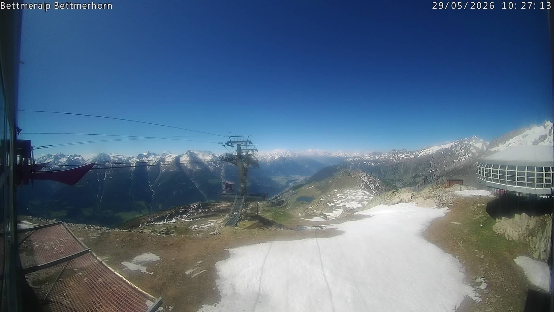 Archived image Webcam Aletsch Arena: Bettmerhorn