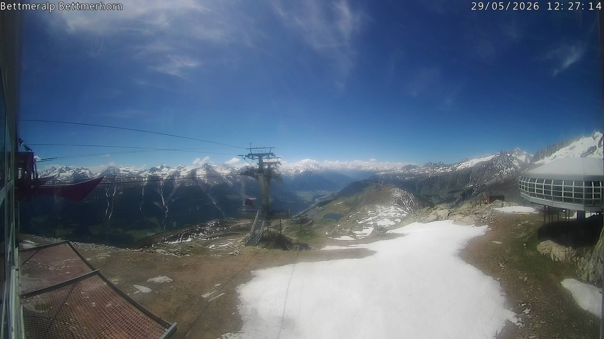 Archived image Webcam Aletsch Arena: Bettmerhorn