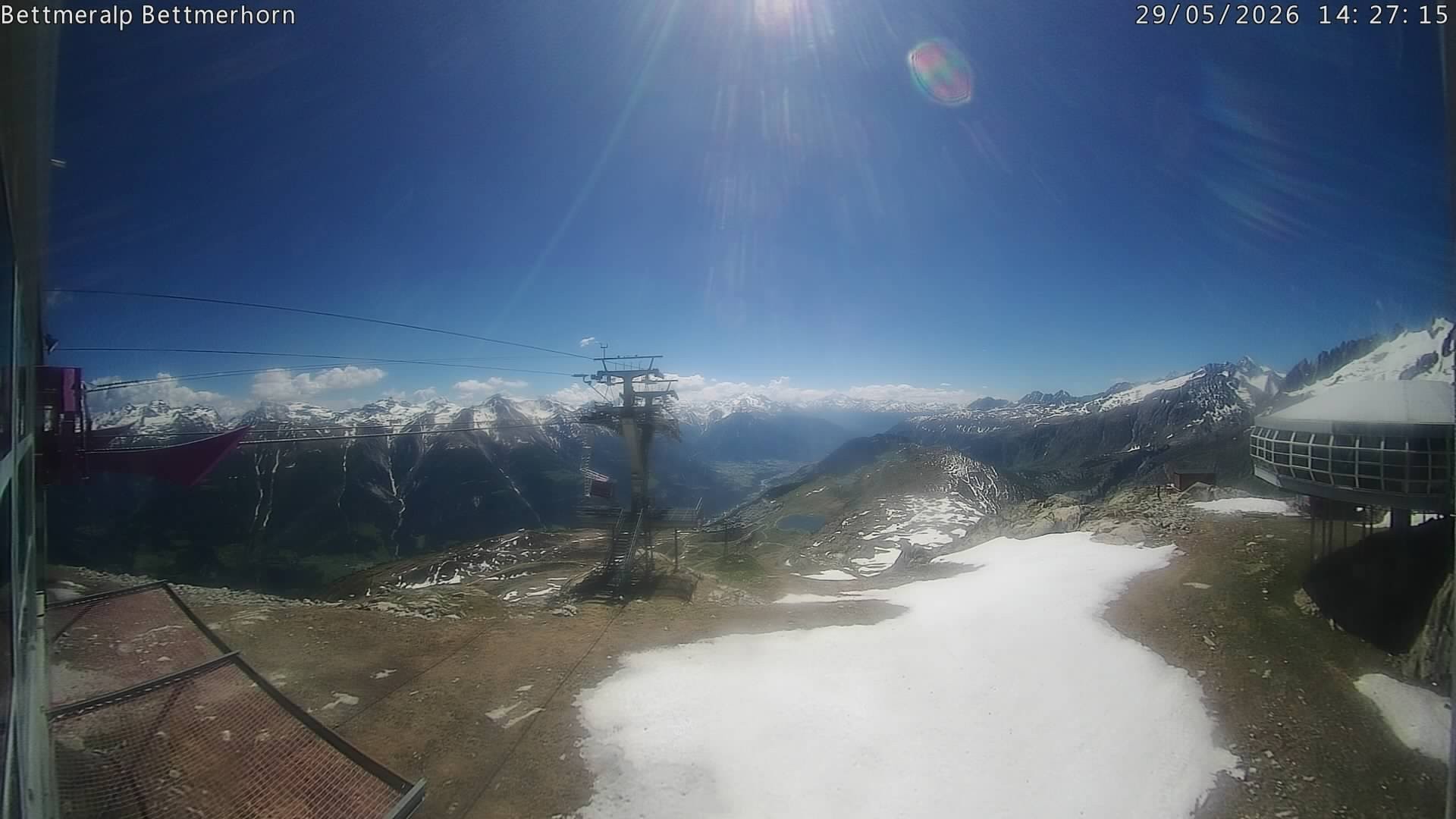 Archived image Webcam Aletsch Arena: Bettmerhorn