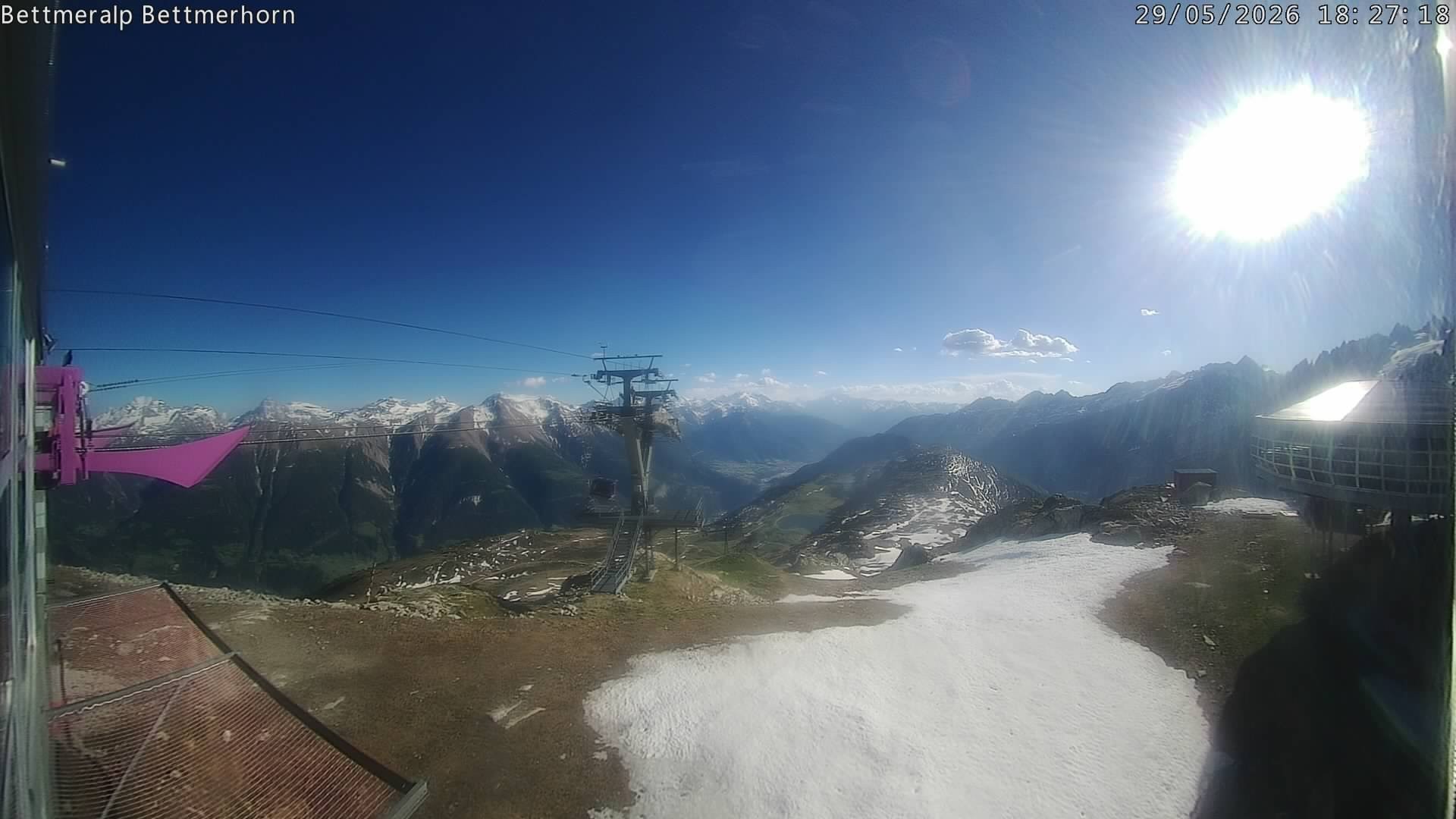 Archived image Webcam Aletsch Arena: Bettmerhorn