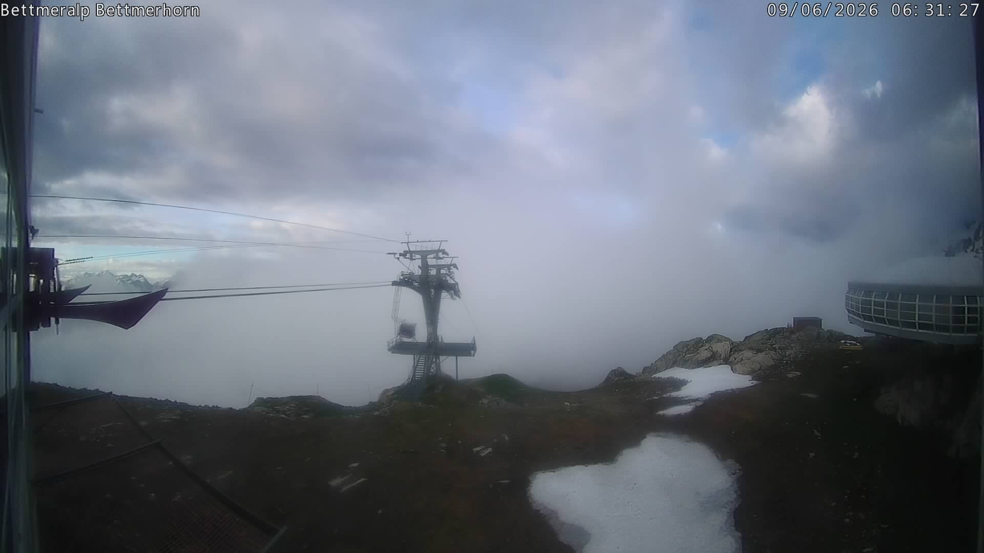 Archived image Webcam Aletsch Arena: Bettmerhorn