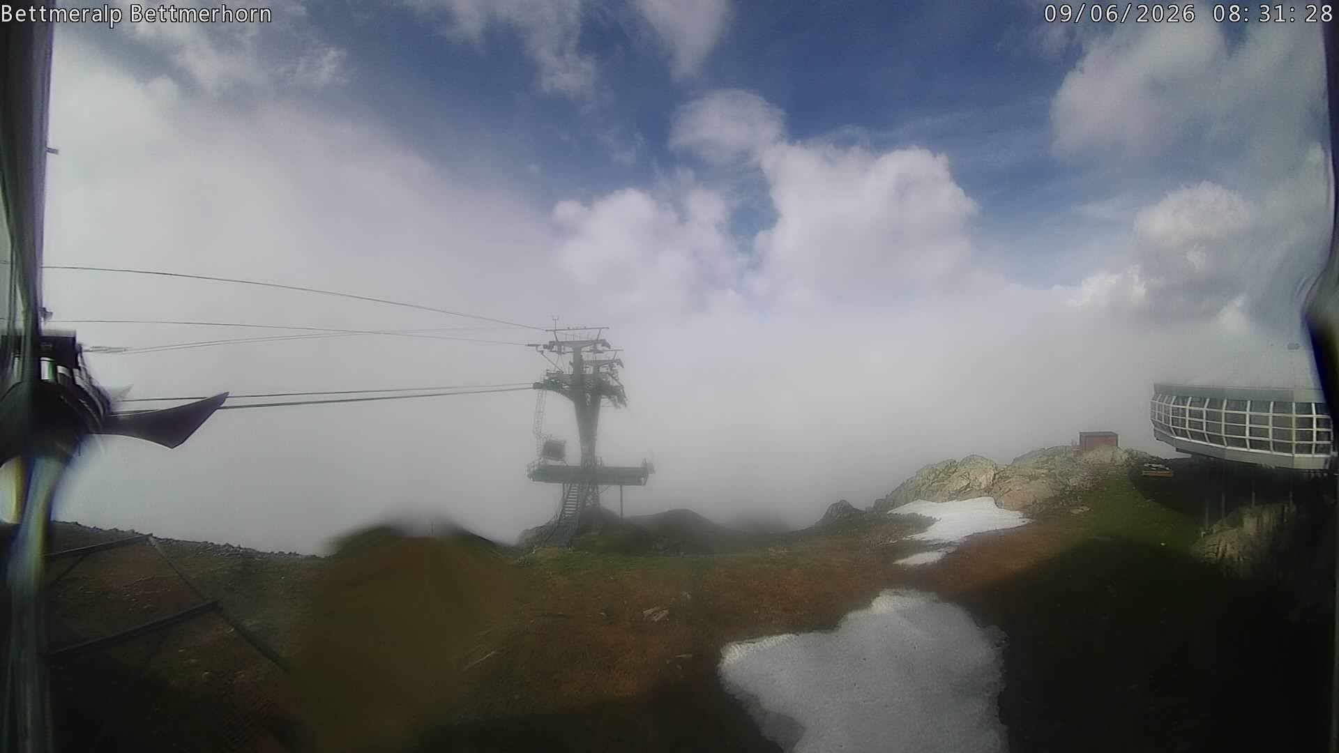 Archived image Webcam Aletsch Arena: Bettmerhorn