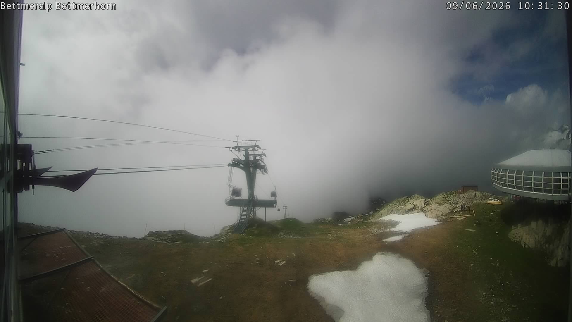 Archived image Webcam Aletsch Arena: Bettmerhorn