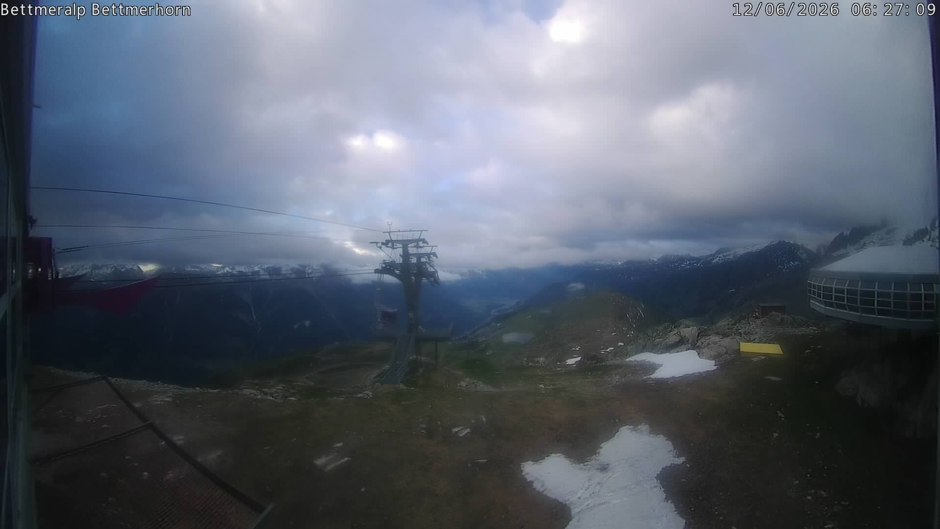 Archived image Webcam Aletsch Arena: Bettmerhorn