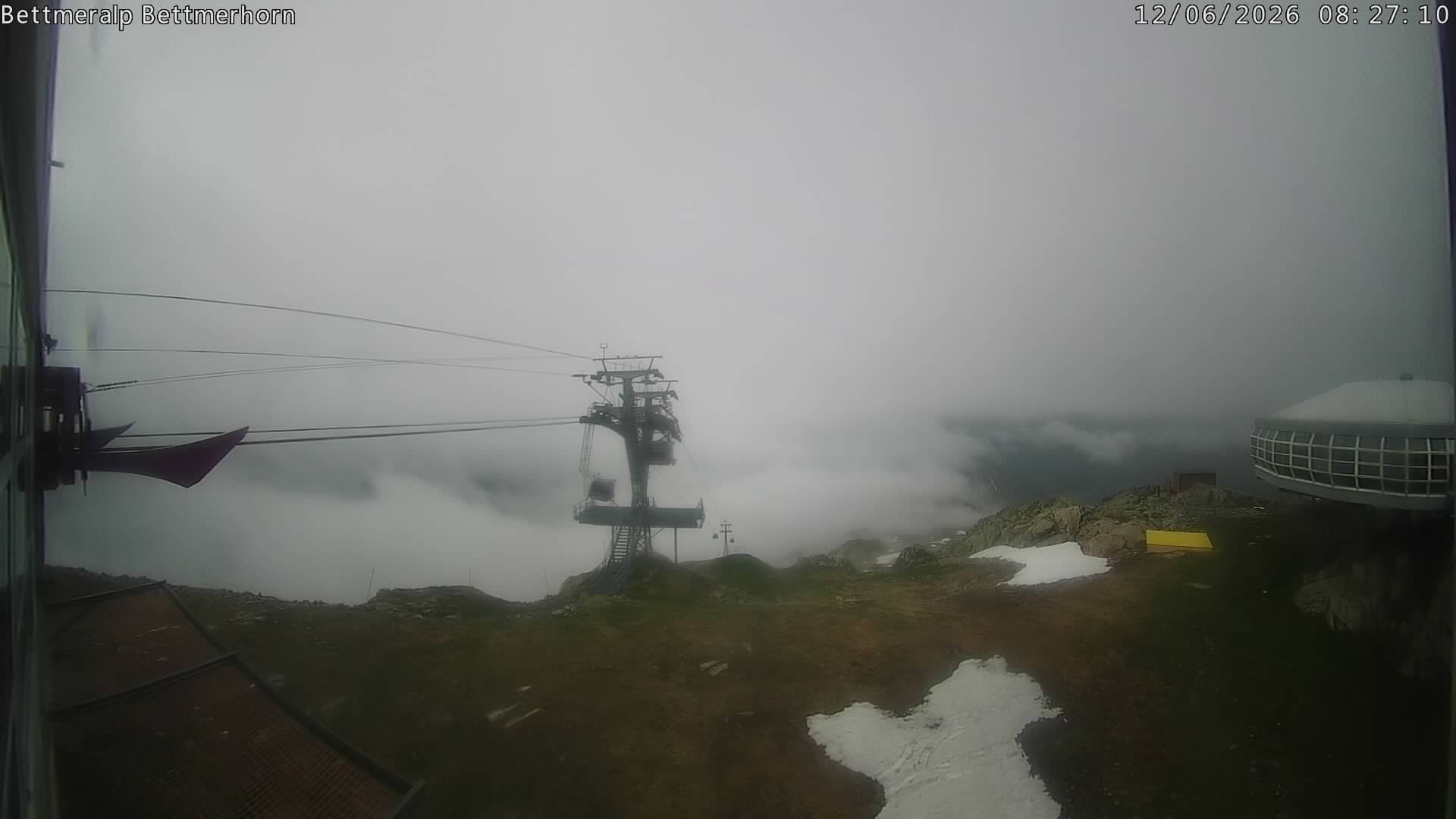 Archived image Webcam Aletsch Arena: Bettmerhorn
