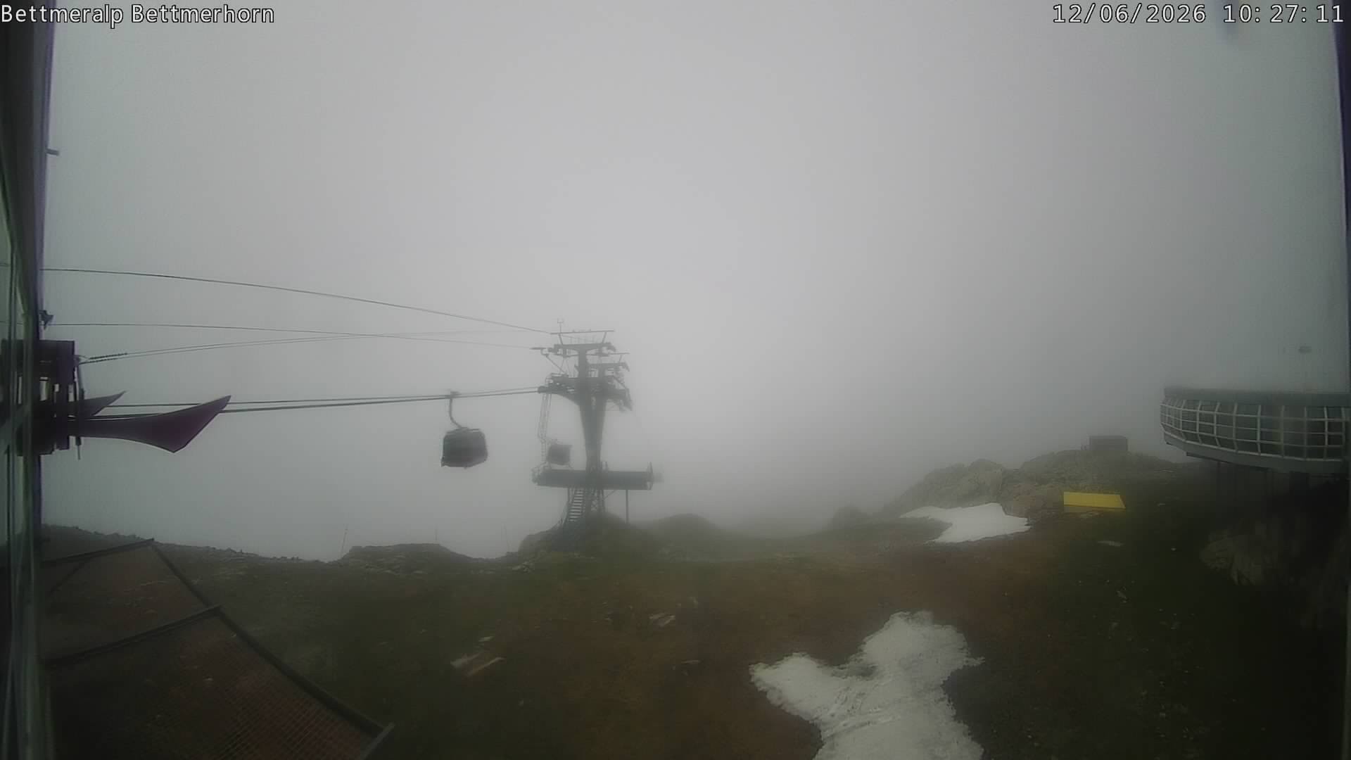 Archived image Webcam Aletsch Arena: Bettmerhorn