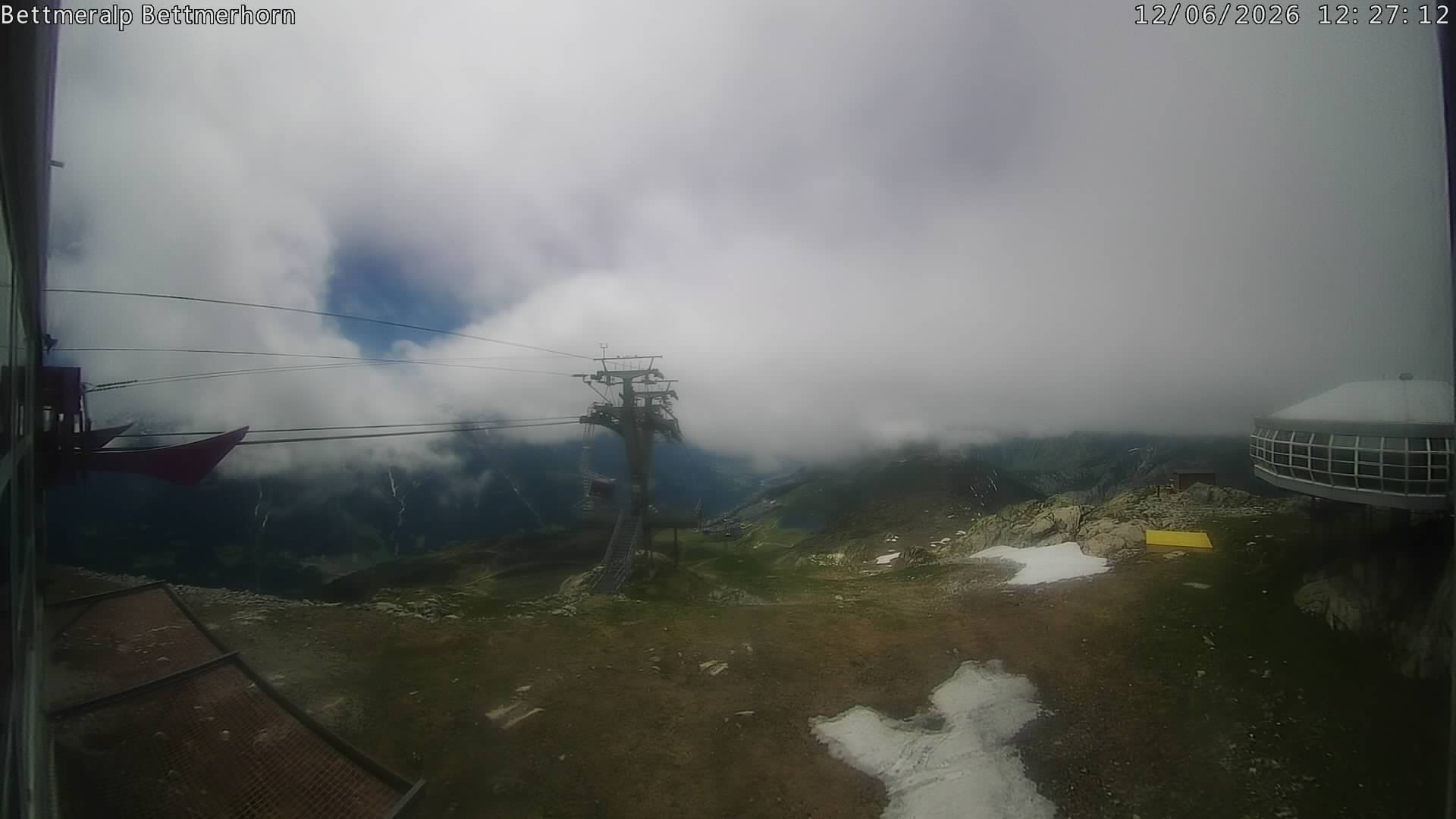 Archived image Webcam Aletsch Arena: Bettmerhorn