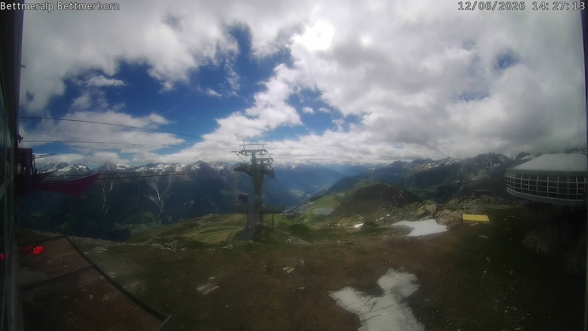 Archived image Webcam Aletsch Arena: Bettmerhorn