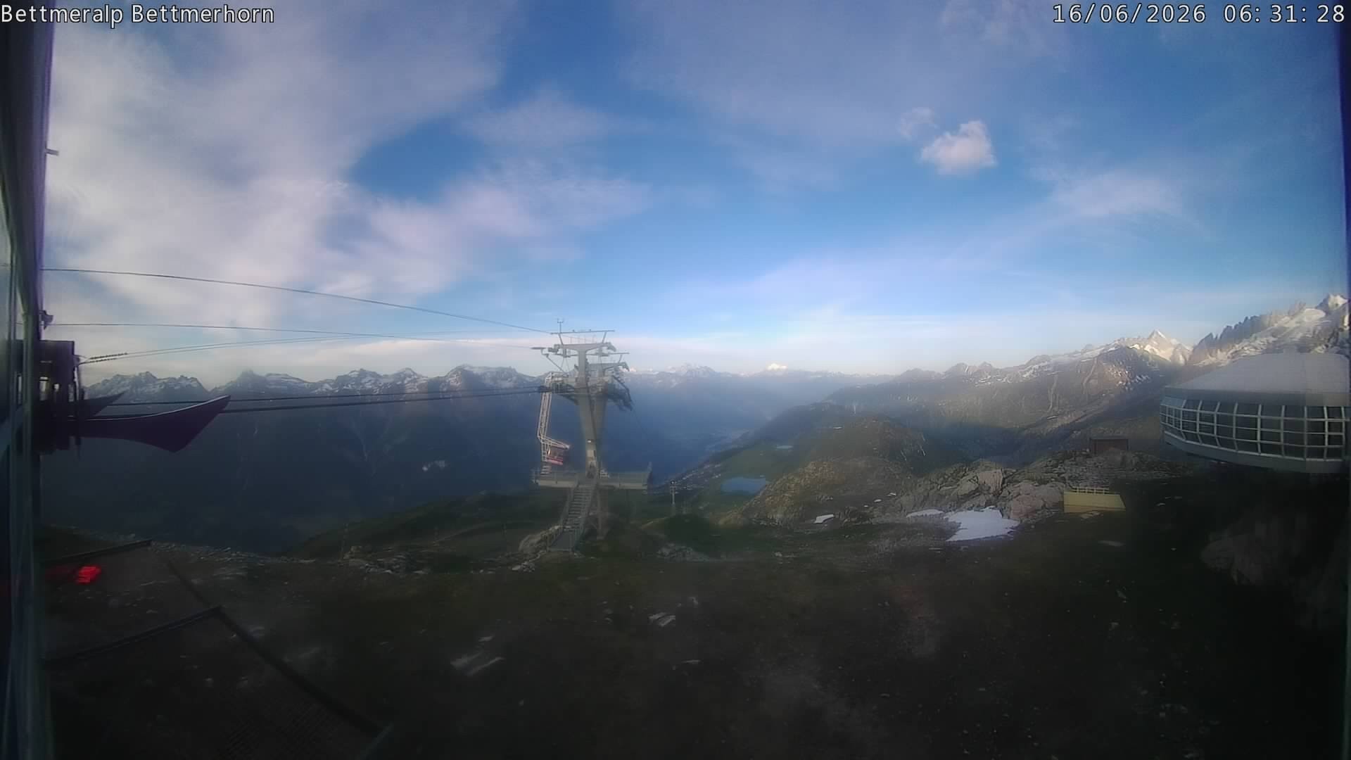 Archived image Webcam Aletsch Arena: Bettmerhorn