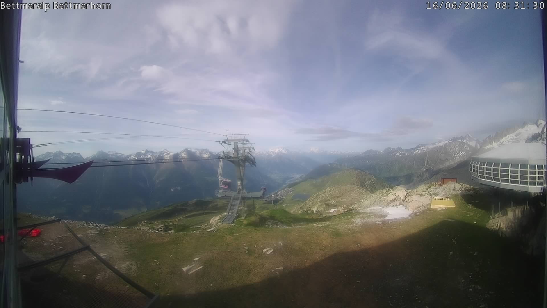 Archived image Webcam Aletsch Arena: Bettmerhorn
