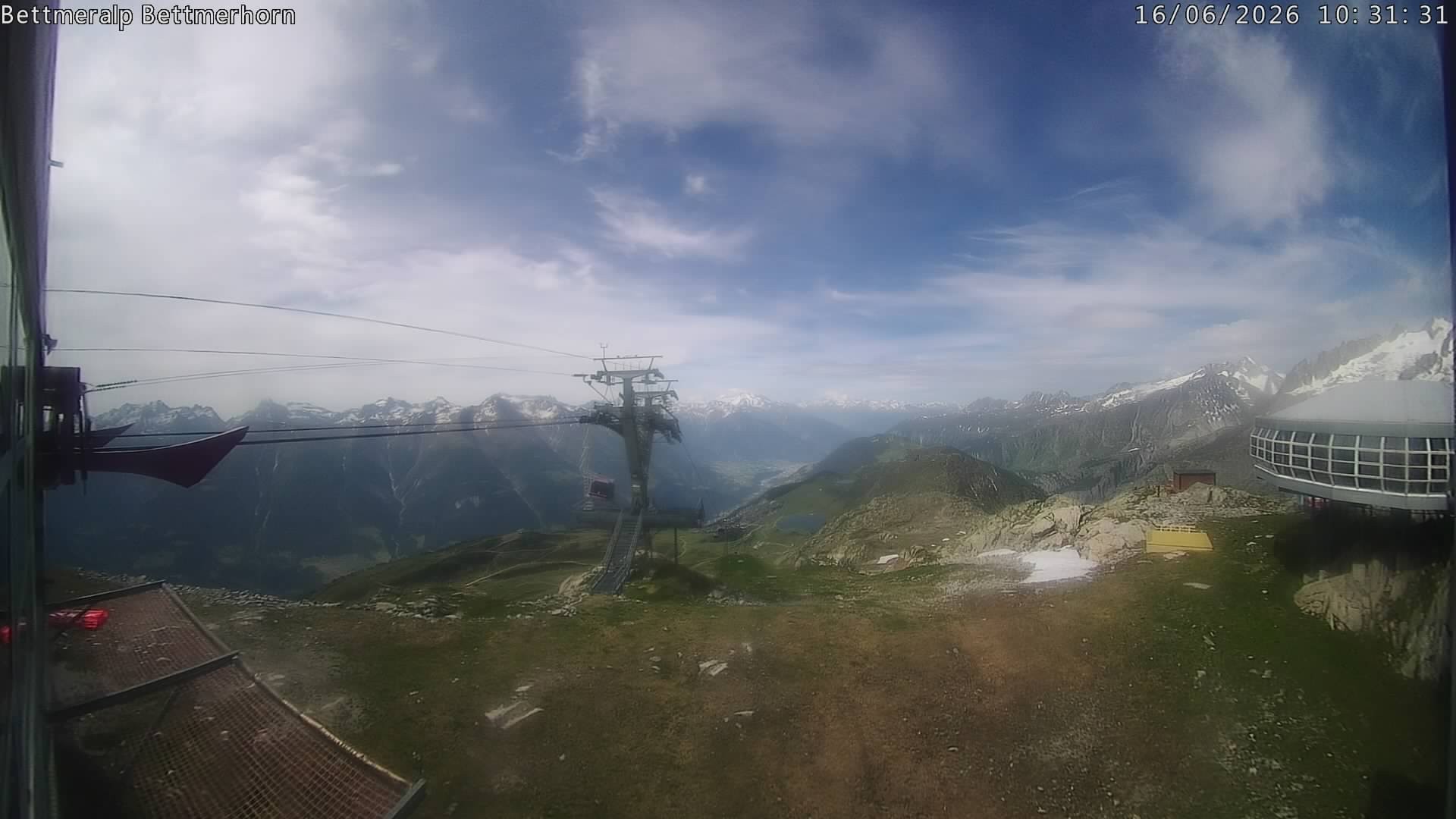 Archived image Webcam Aletsch Arena: Bettmerhorn