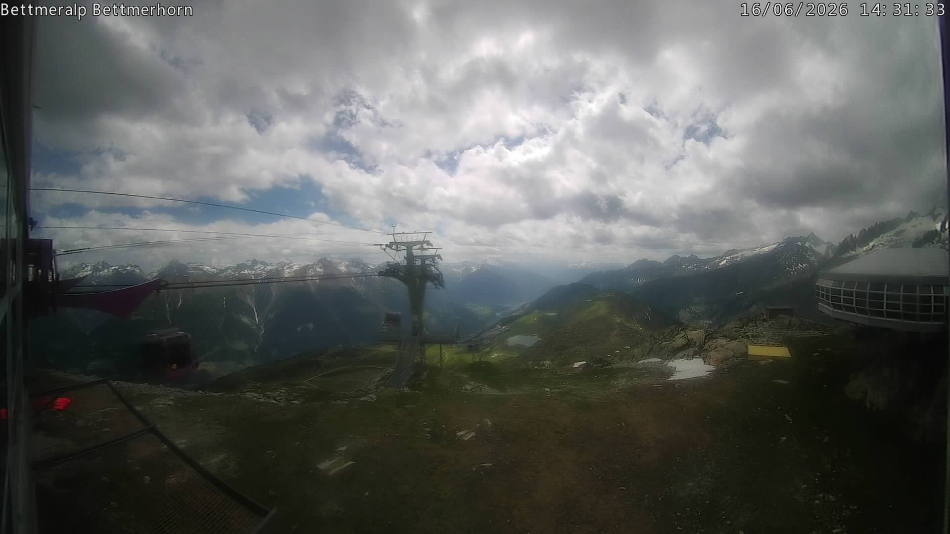 Archived image Webcam Aletsch Arena: Bettmerhorn