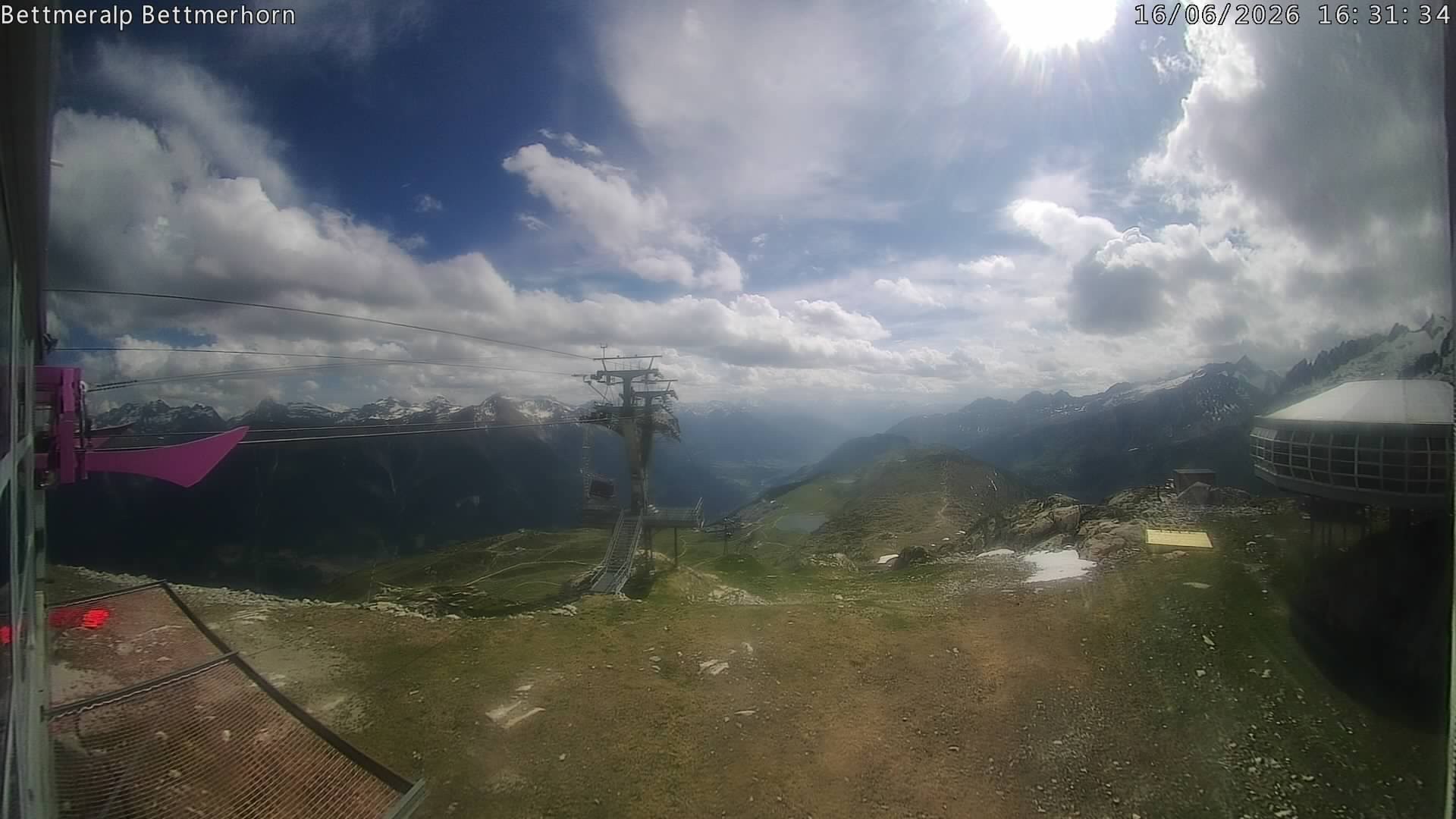Archived image Webcam Aletsch Arena: Bettmerhorn