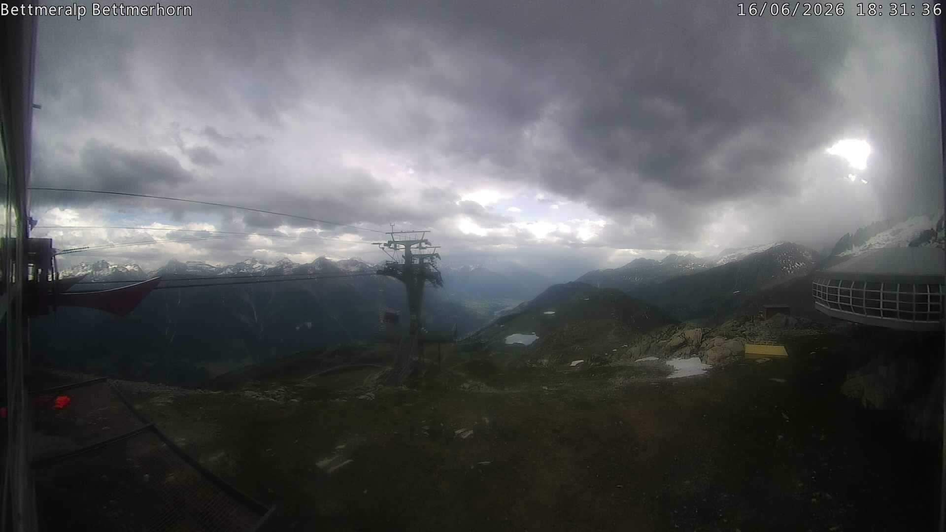 Archived image Webcam Aletsch Arena: Bettmerhorn