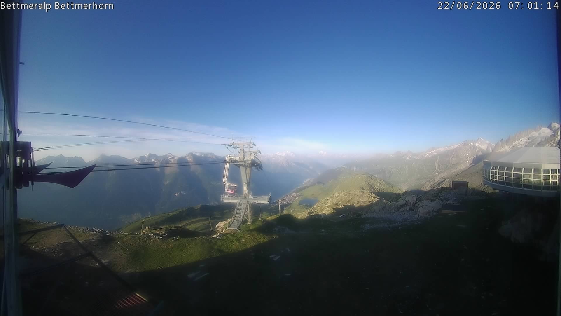 Archived image Webcam Aletsch Arena: Bettmerhorn