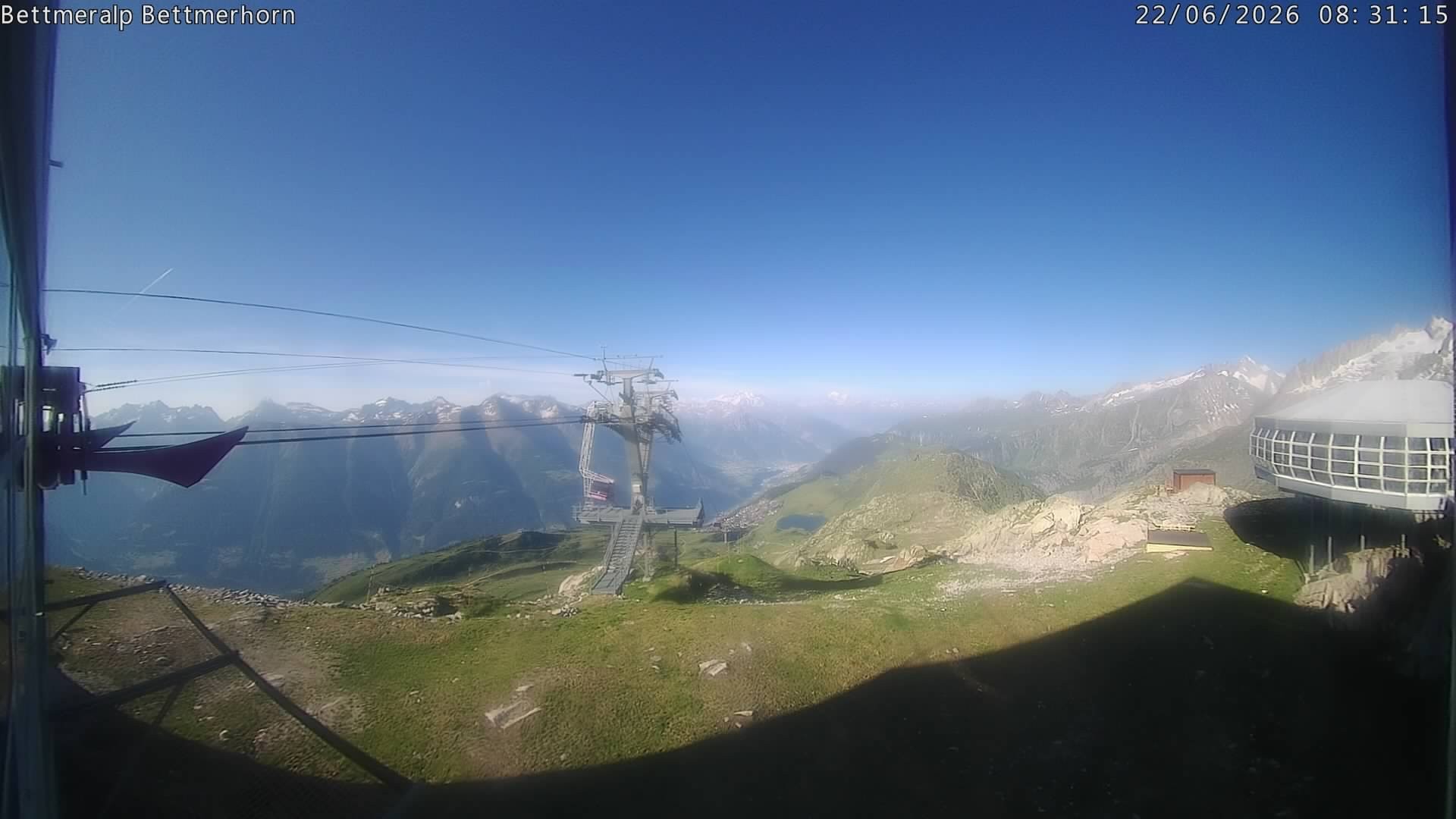 Archived image Webcam Aletsch Arena: Bettmerhorn