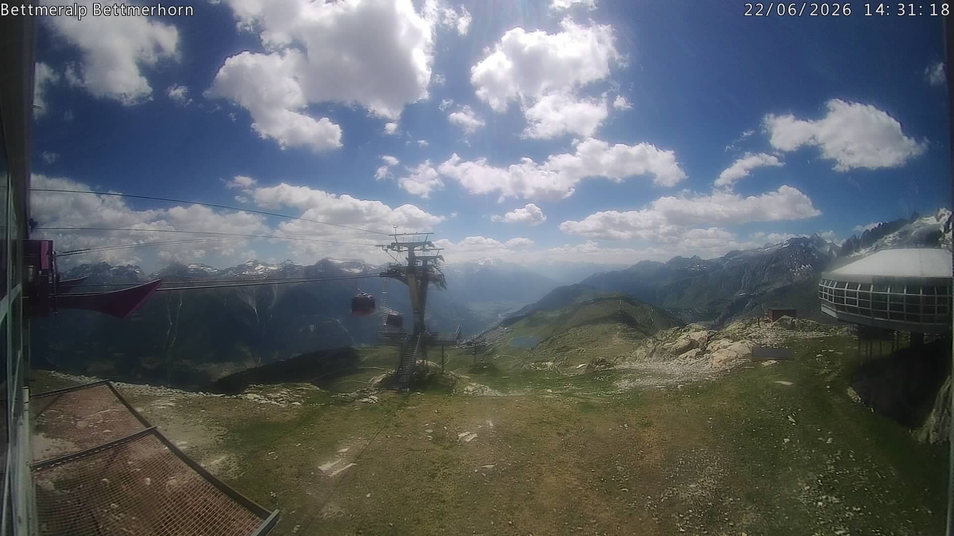 Archived image Webcam Aletsch Arena: Bettmerhorn