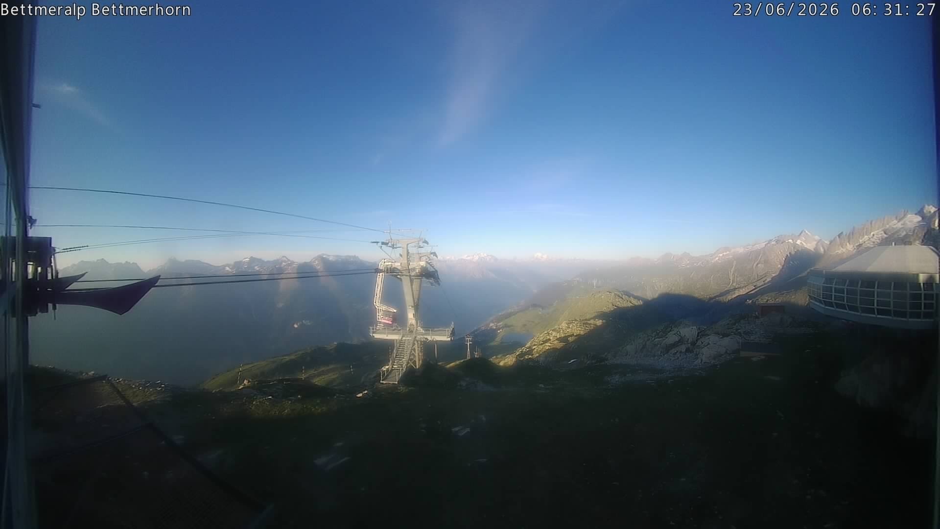 Archived image Webcam Aletsch Arena: Bettmerhorn