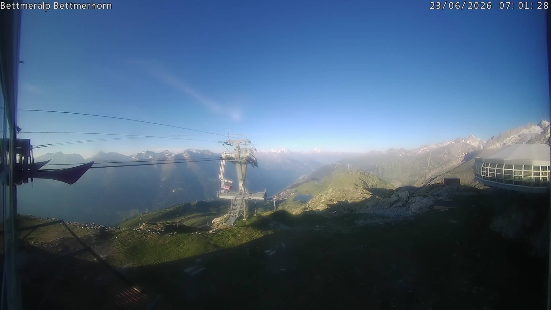 Archived image Webcam Aletsch Arena: Bettmerhorn