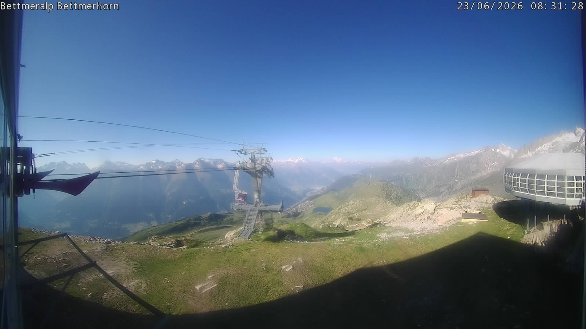 Archived image Webcam Aletsch Arena: Bettmerhorn