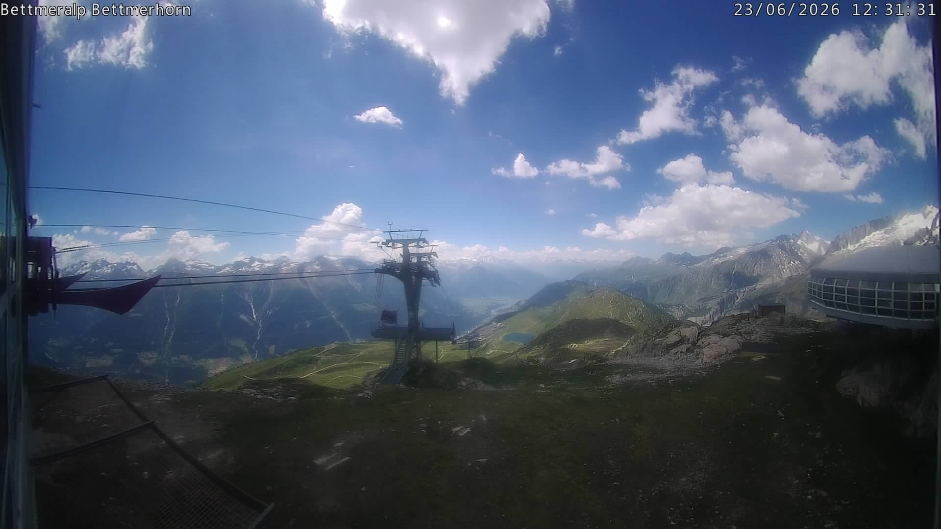 Archived image Webcam Aletsch Arena: Bettmerhorn