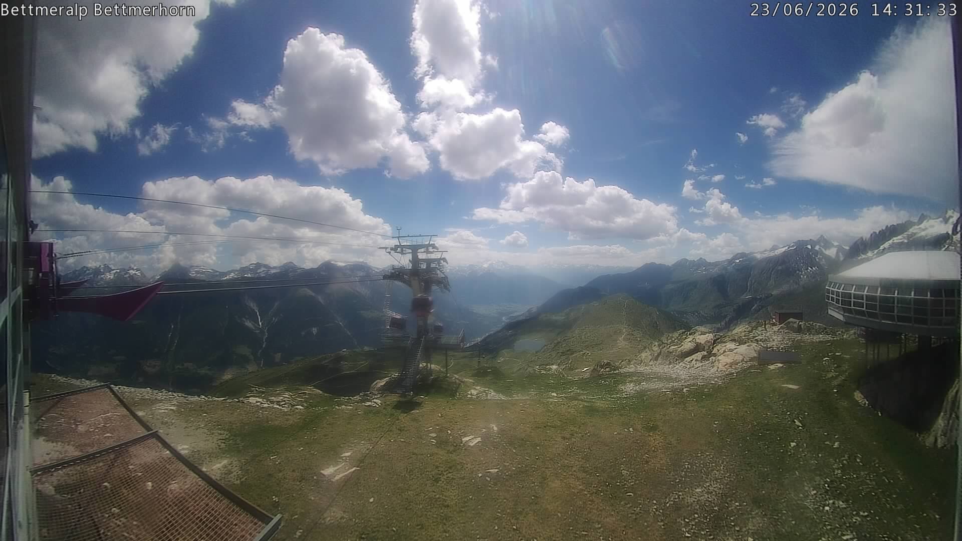 Archived image Webcam Aletsch Arena: Bettmerhorn