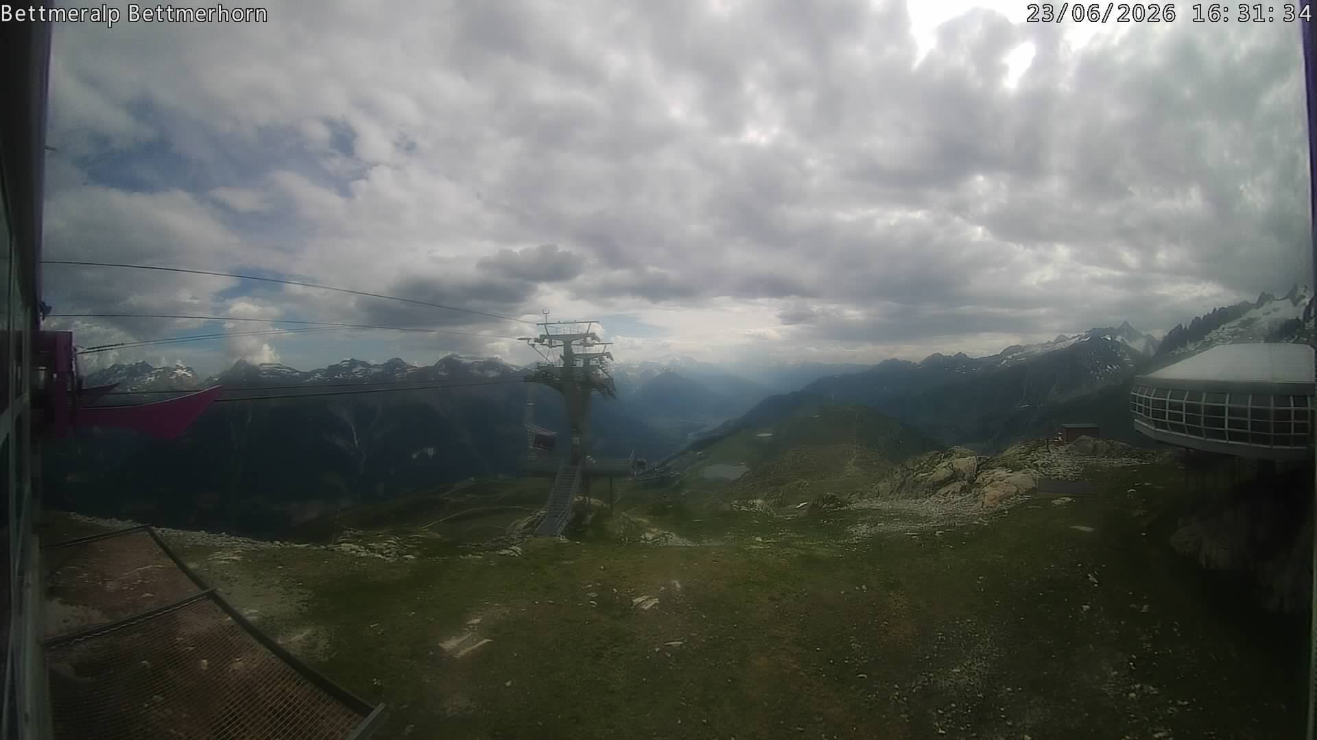 Archived image Webcam Aletsch Arena: Bettmerhorn