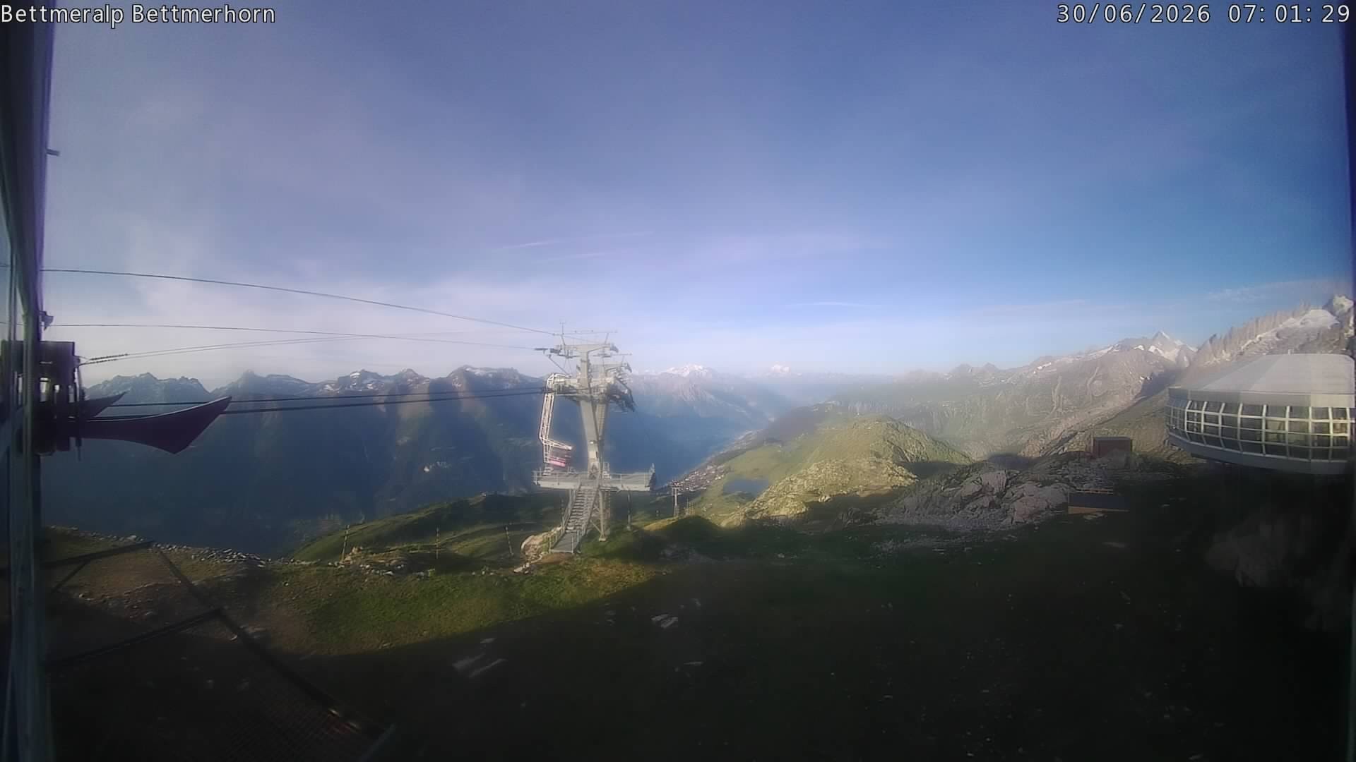 Archived image Webcam Aletsch Arena: Bettmerhorn