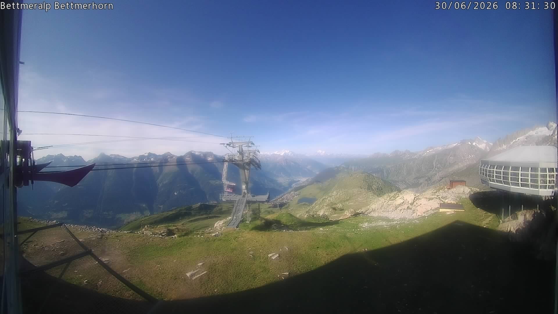 Archived image Webcam Aletsch Arena: Bettmerhorn