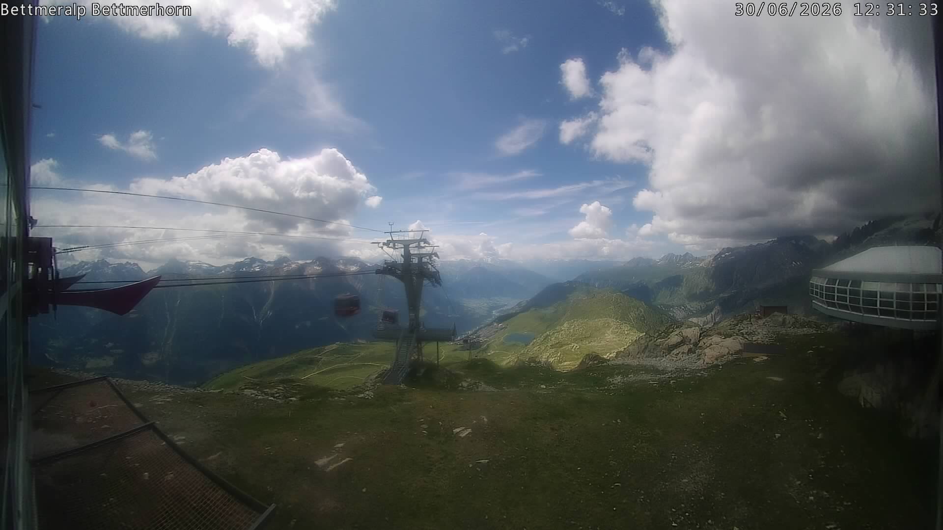 Archived image Webcam Aletsch Arena: Bettmerhorn