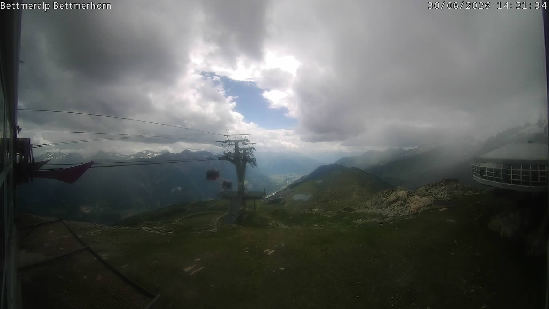 Archived image Webcam Aletsch Arena: Bettmerhorn