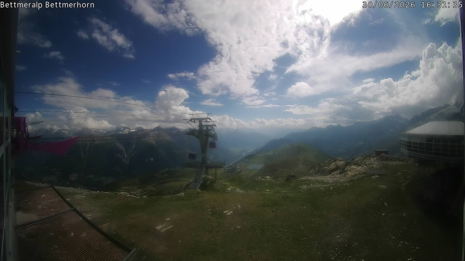 Archived image Webcam Aletsch Arena: Bettmerhorn