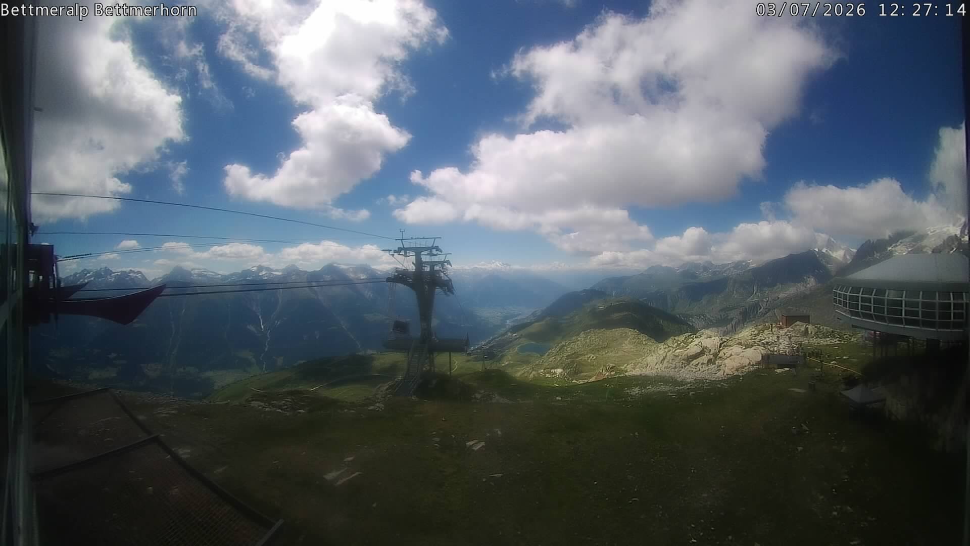 Archived image Webcam Aletsch Arena: Bettmerhorn