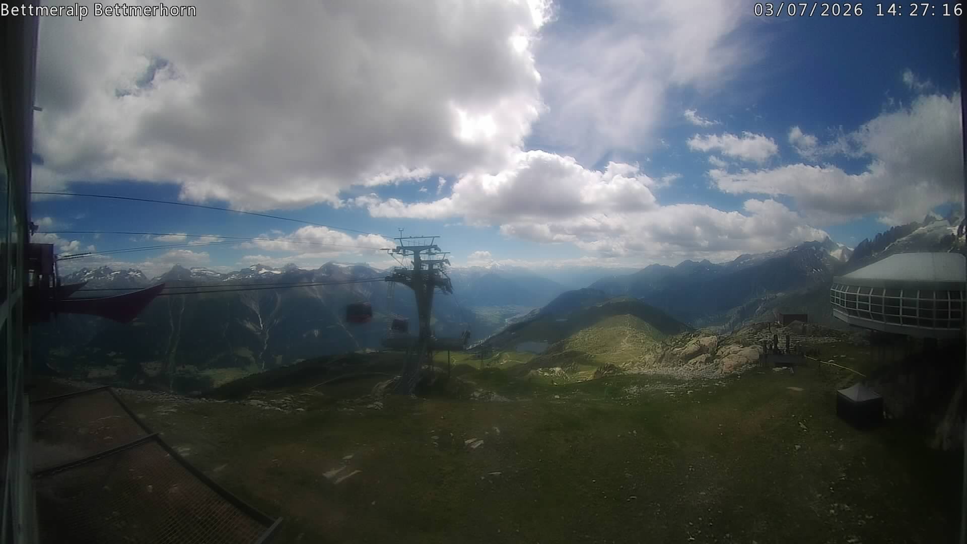 Archived image Webcam Aletsch Arena: Bettmerhorn
