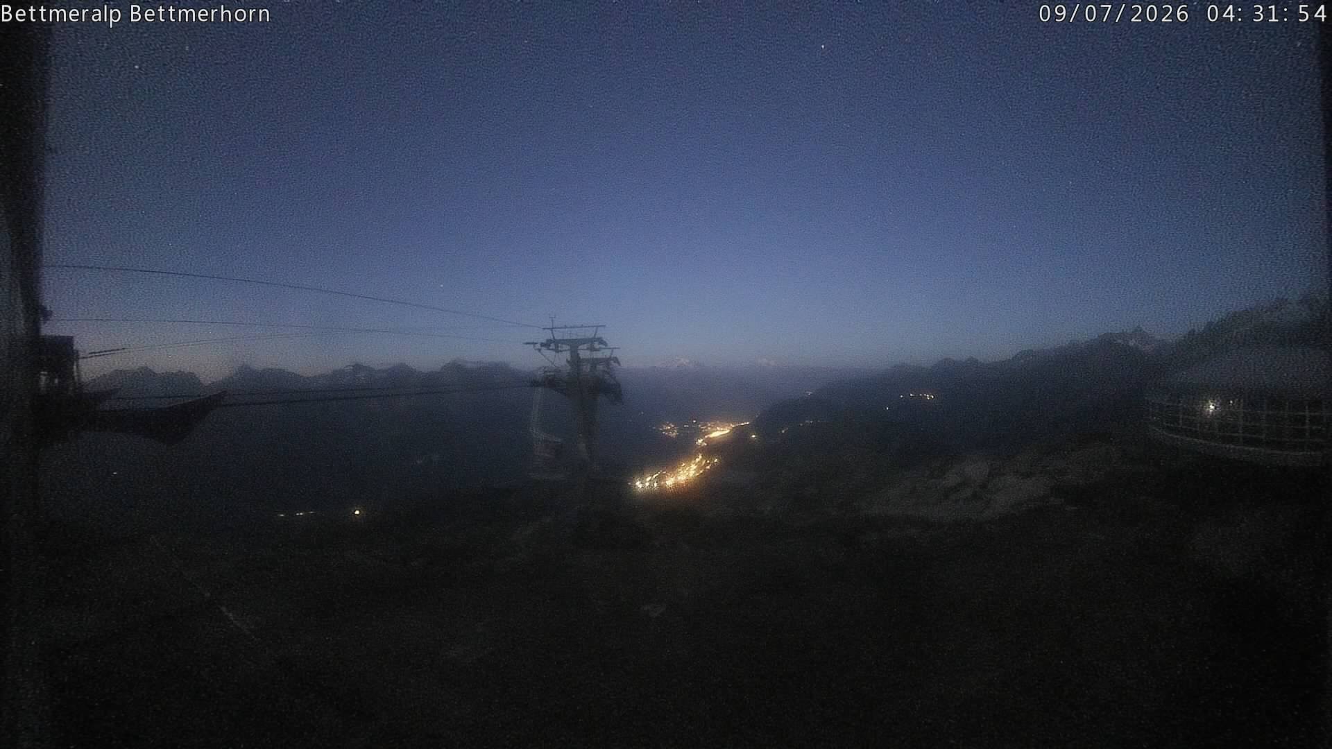 Archived image Webcam Aletsch Arena: Bettmerhorn