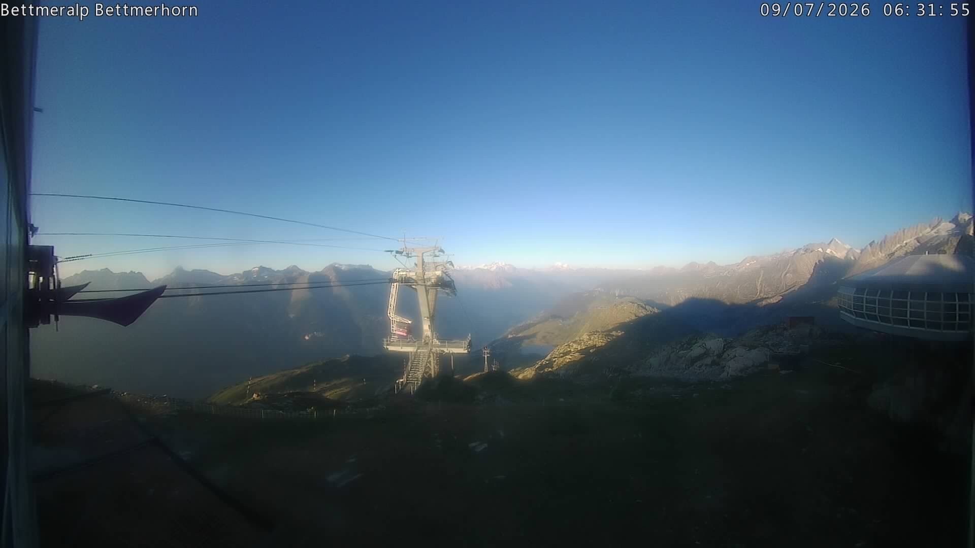 Archived image Webcam Aletsch Arena: Bettmerhorn