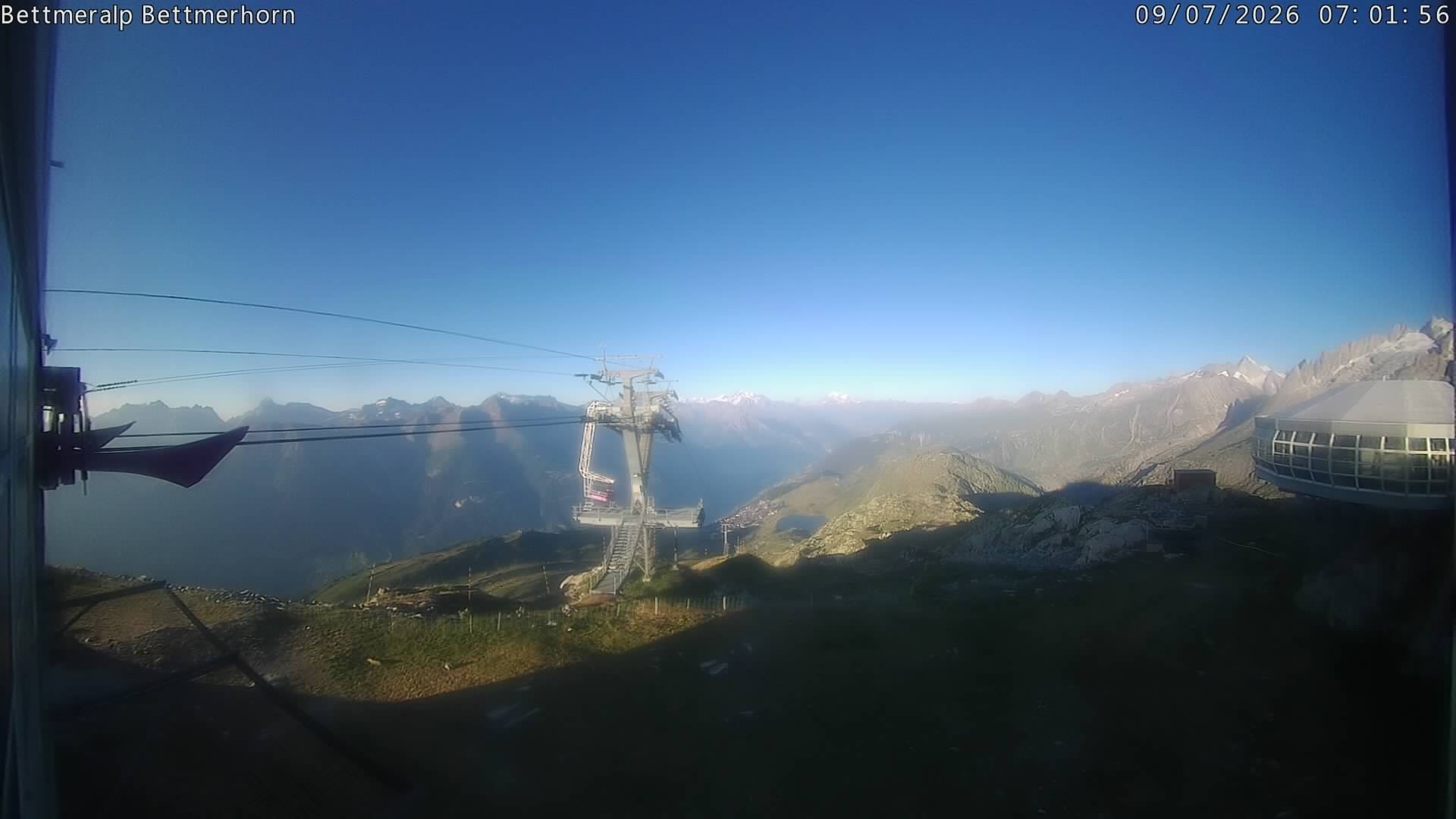 Archived image Webcam Aletsch Arena: Bettmerhorn