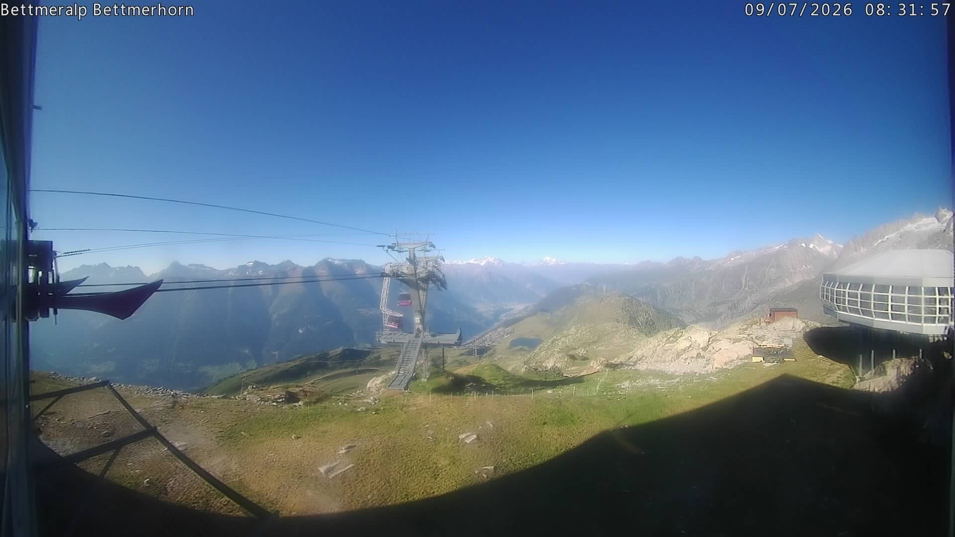 Archived image Webcam Aletsch Arena: Bettmerhorn