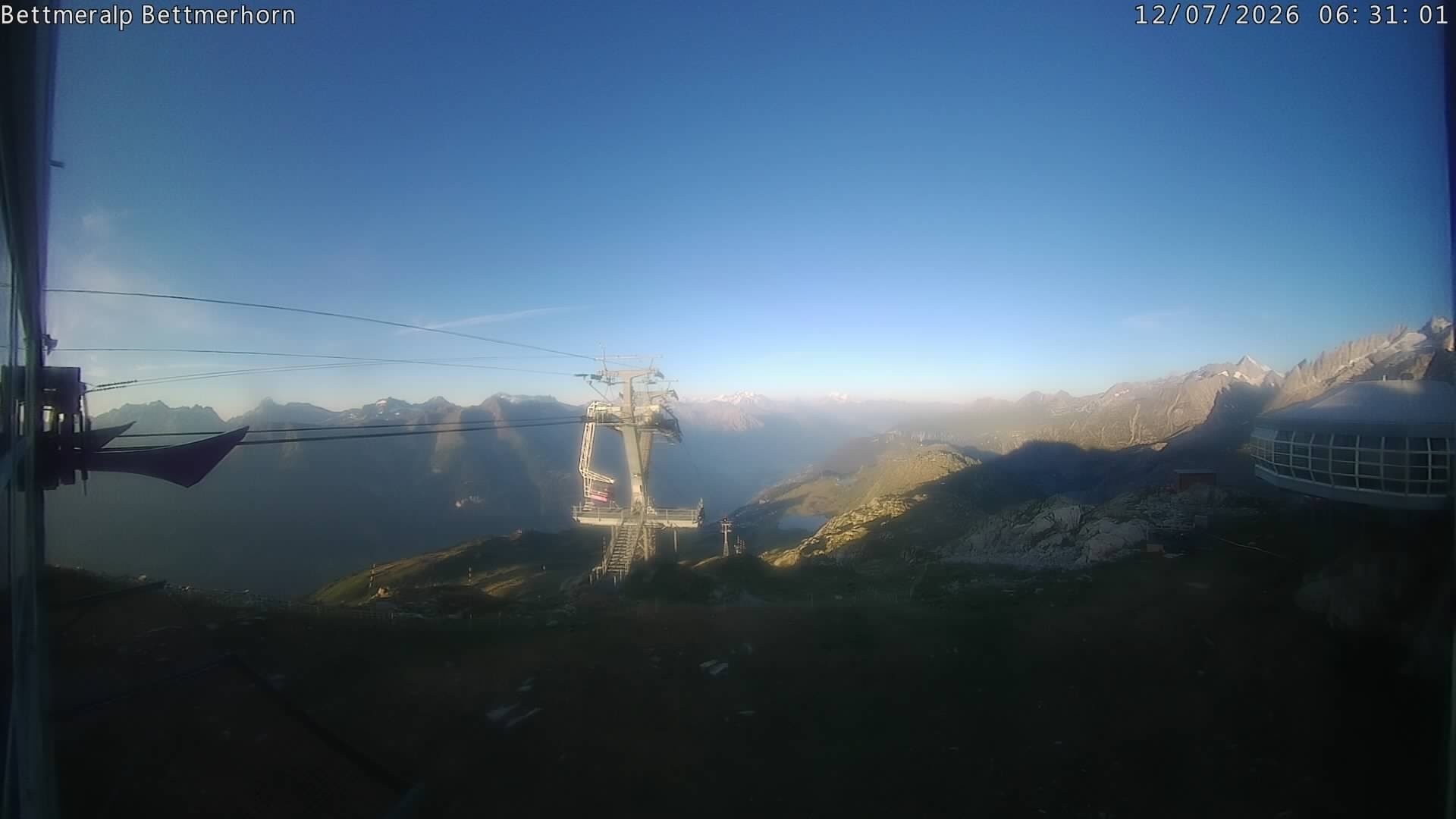 Archived image Webcam Aletsch Arena: Bettmerhorn