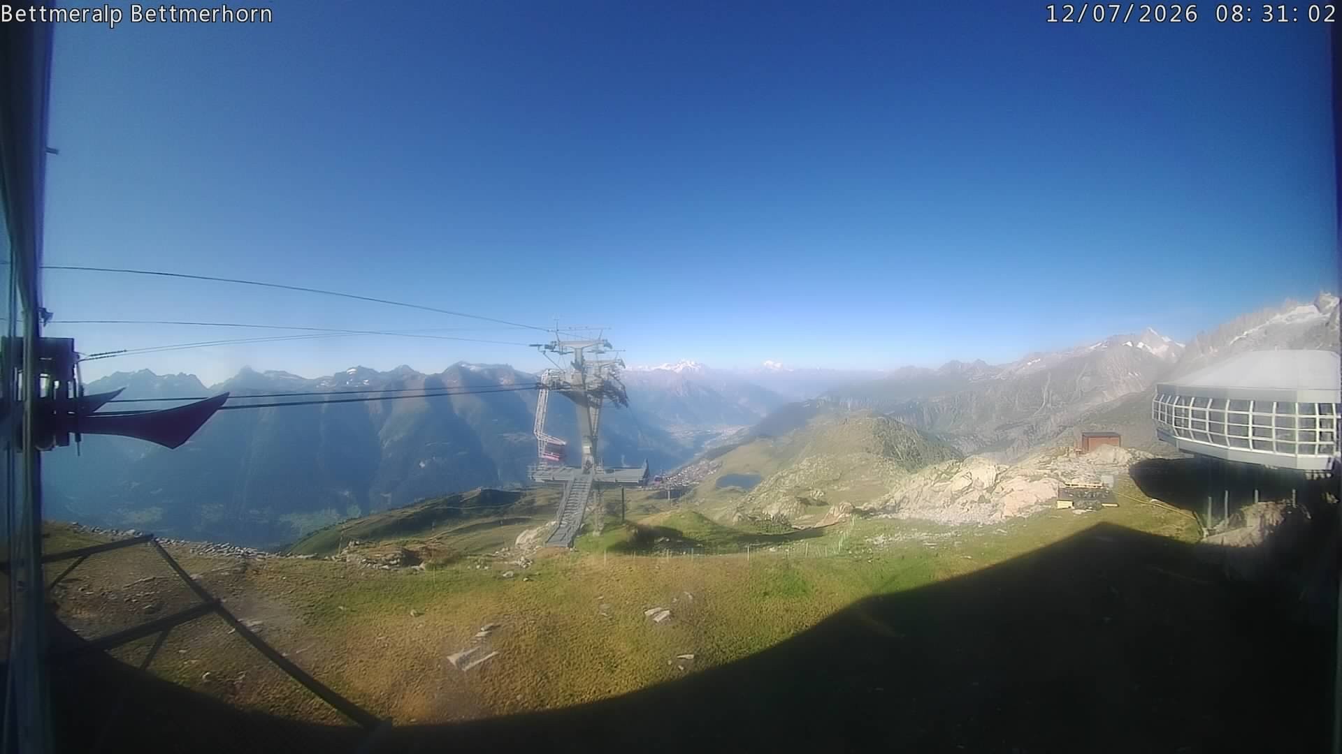 Archived image Webcam Aletsch Arena: Bettmerhorn