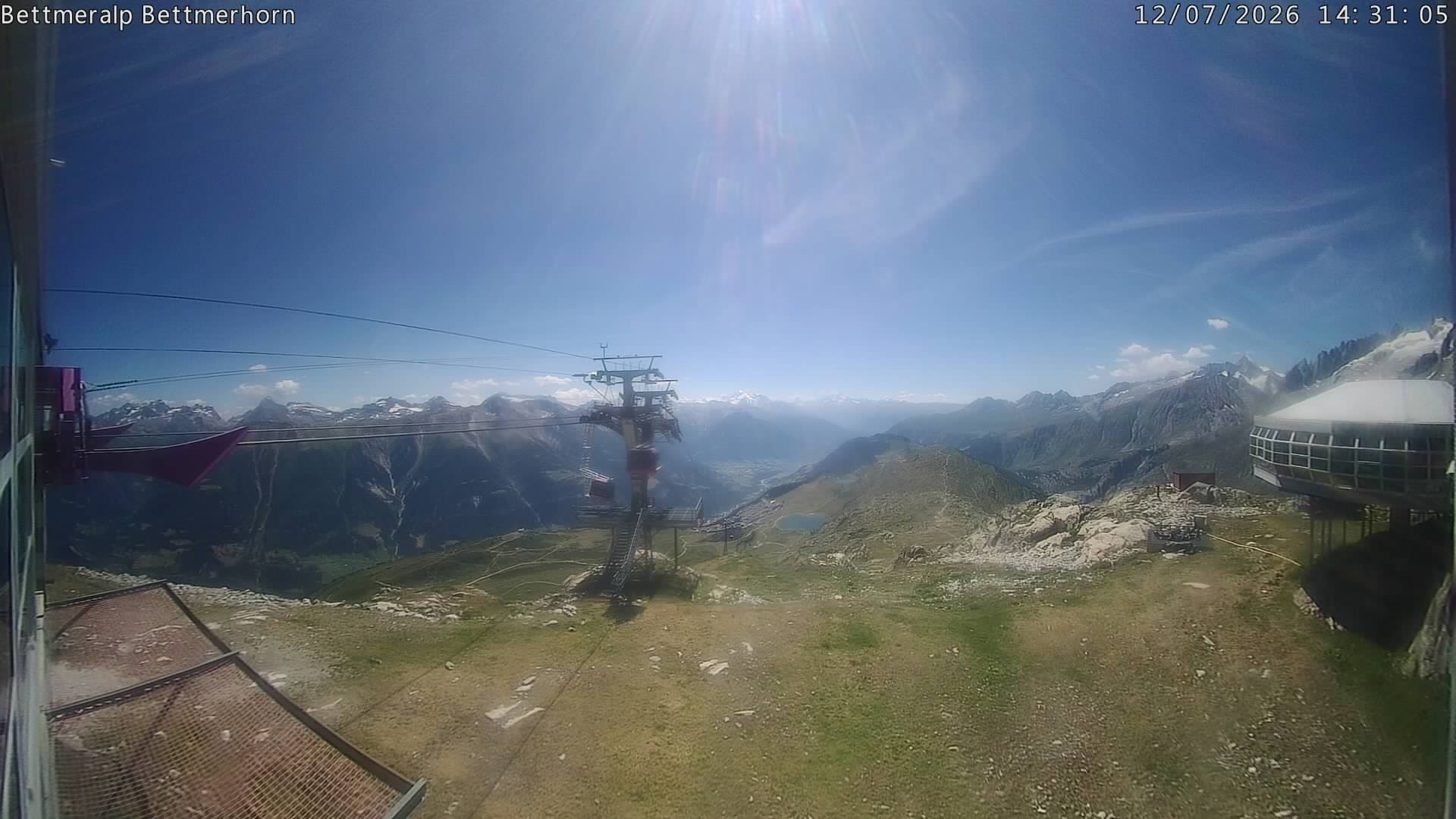 Archived image Webcam Aletsch Arena: Bettmerhorn