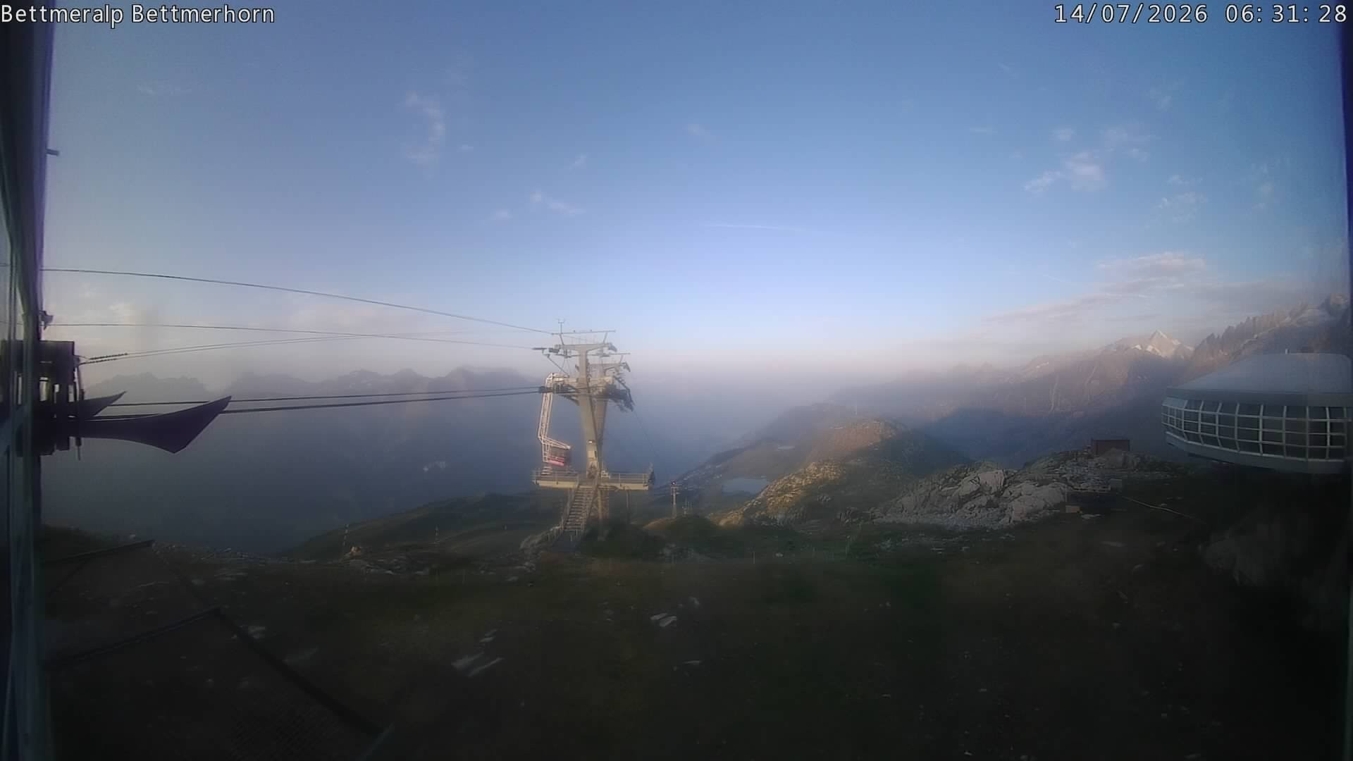 Archived image Webcam Aletsch Arena: Bettmerhorn