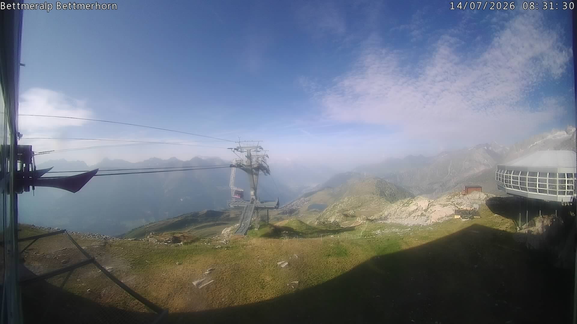 Archived image Webcam Aletsch Arena: Bettmerhorn