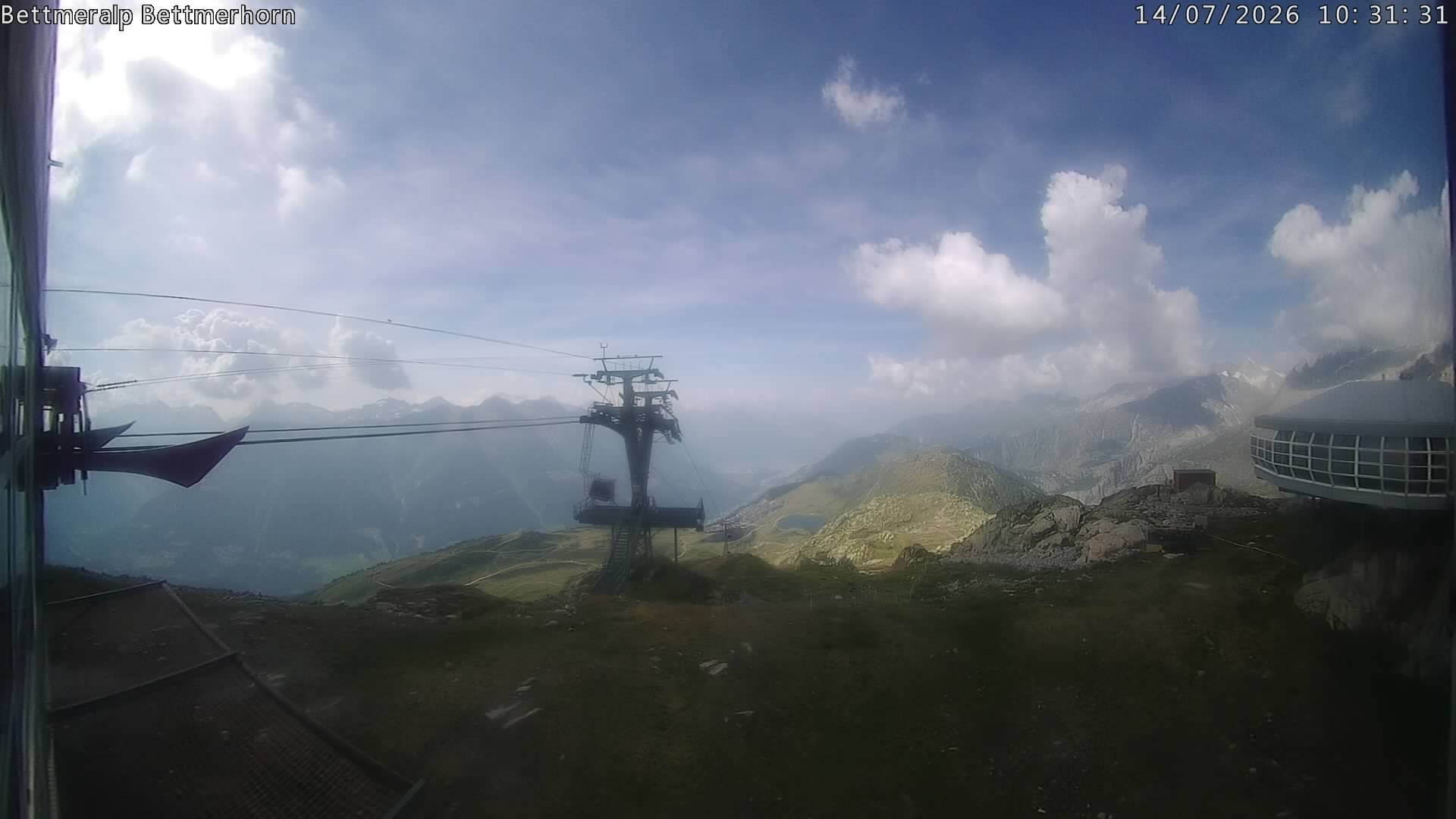 Archived image Webcam Aletsch Arena: Bettmerhorn