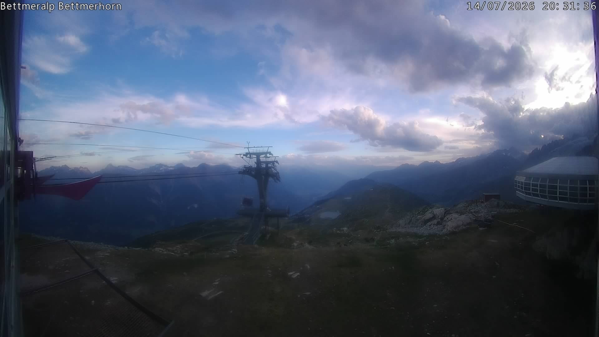 Archived image Webcam Aletsch Arena: Bettmerhorn